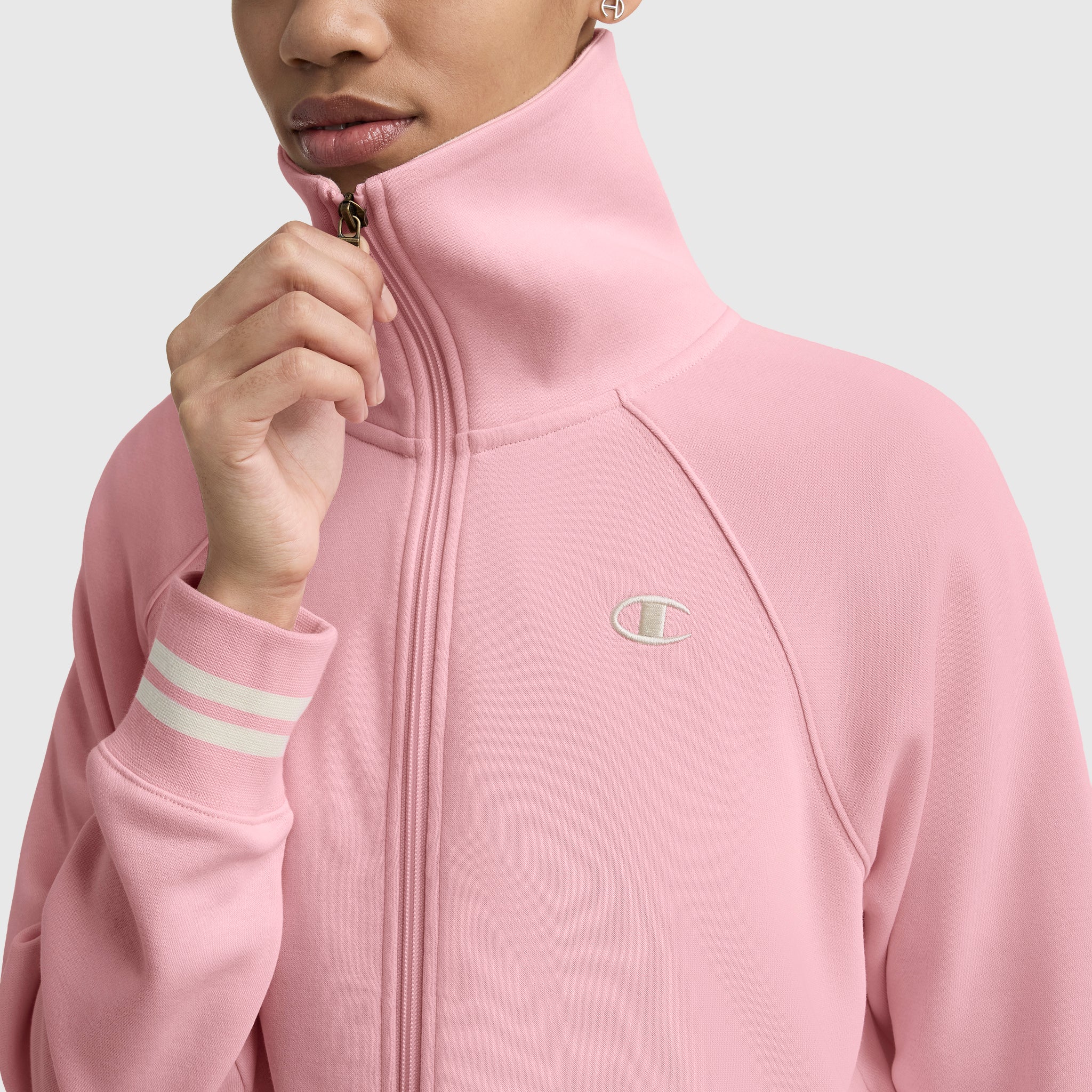 10917-pitcher-full-zip-mockneck-top-c-logo-3.jpg Pitcher Full-Zip Mockneck Top, C Logo