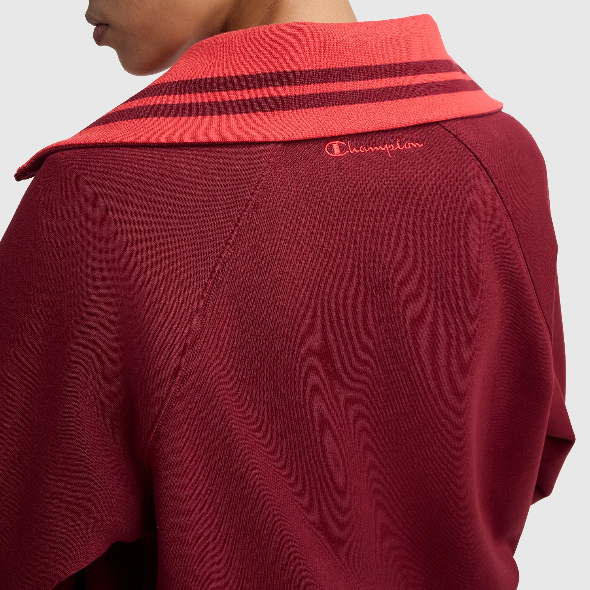 Pitcher Full-Zip Mockneck Top, C Logo