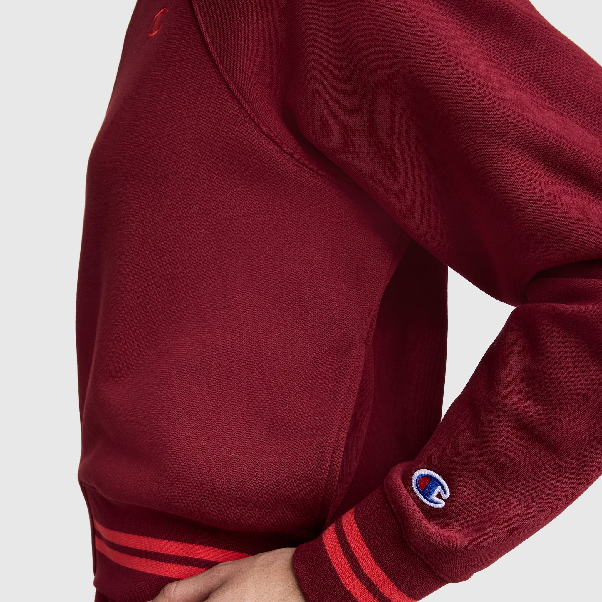 Pitcher Full-Zip Mockneck Top, C Logo