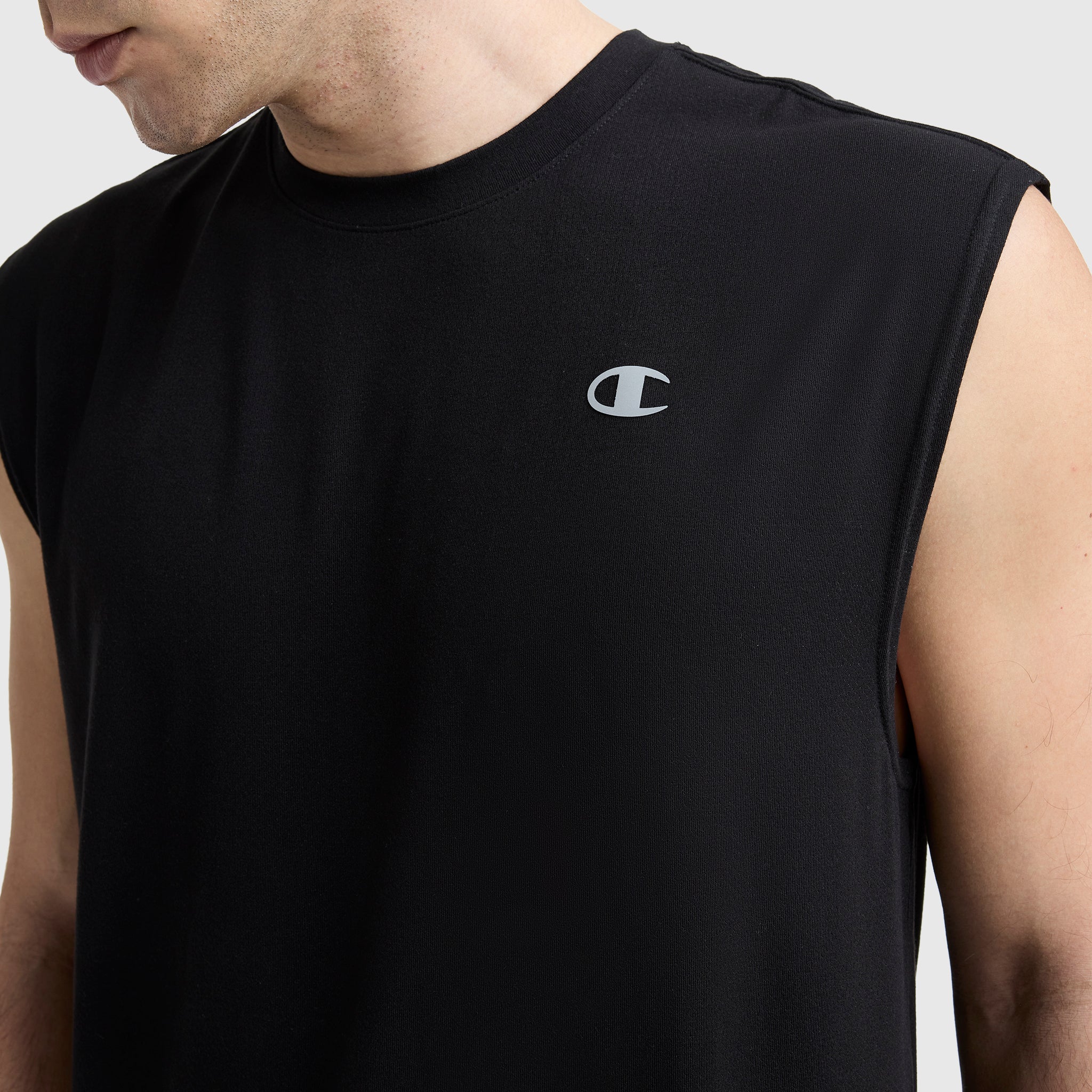 1107-sport-crewneck-muscle-tee-script-logo-4.jpg Sport Crewneck Muscle Tee, Script Logo