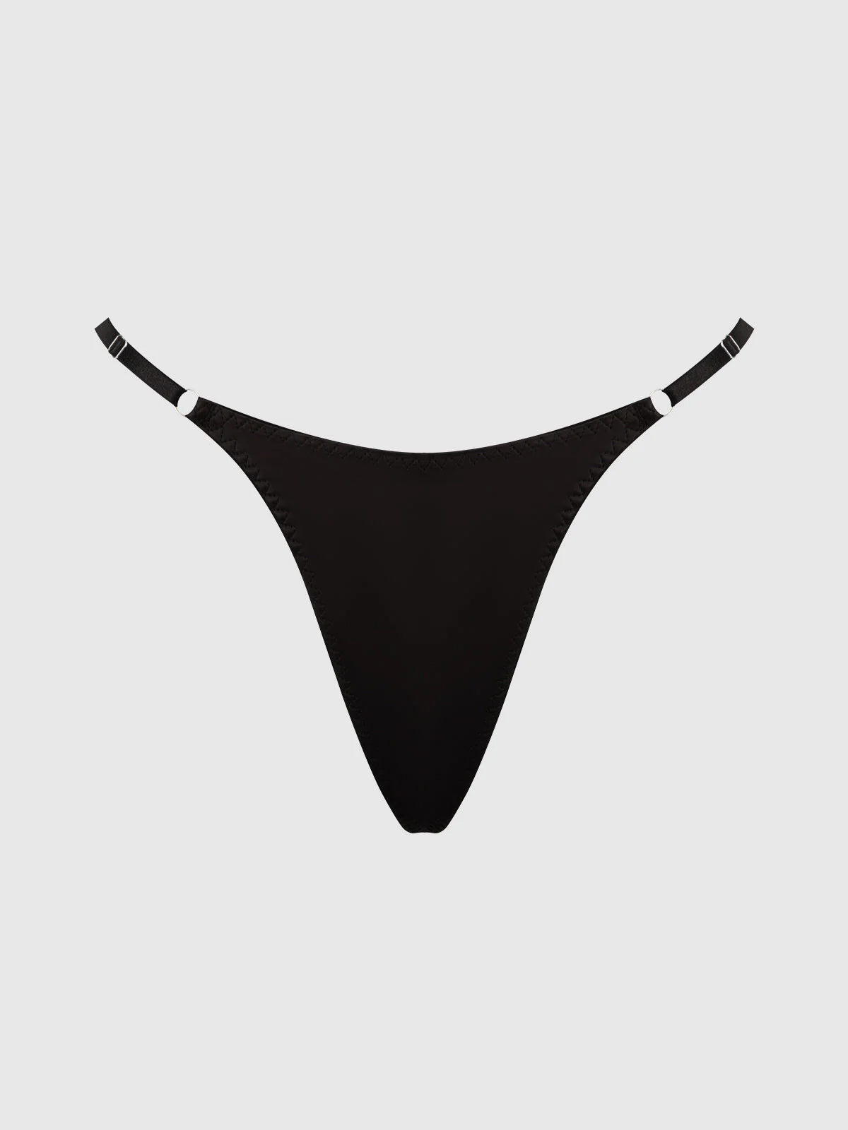 Petra Slider Side Rhinestone Back Satin Mini G-String