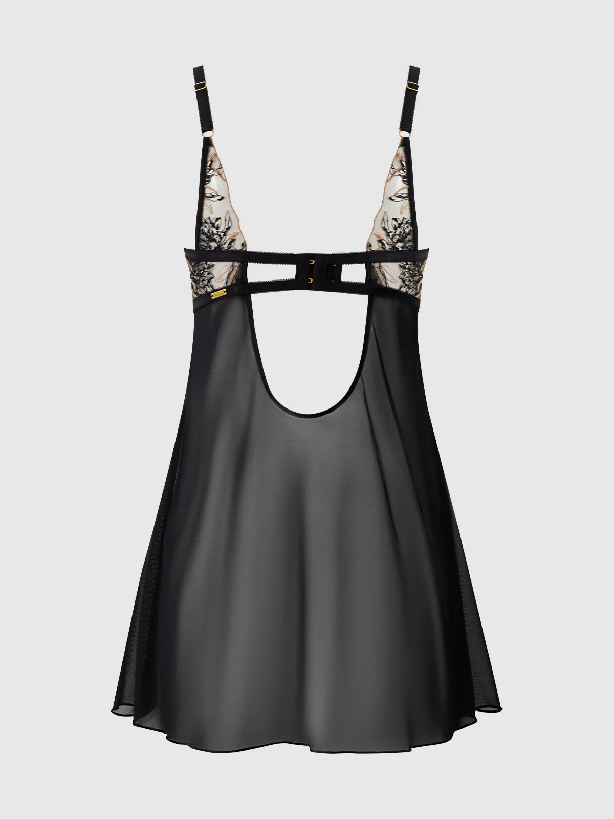 Delfina Embroidered Mono Wire Babydoll