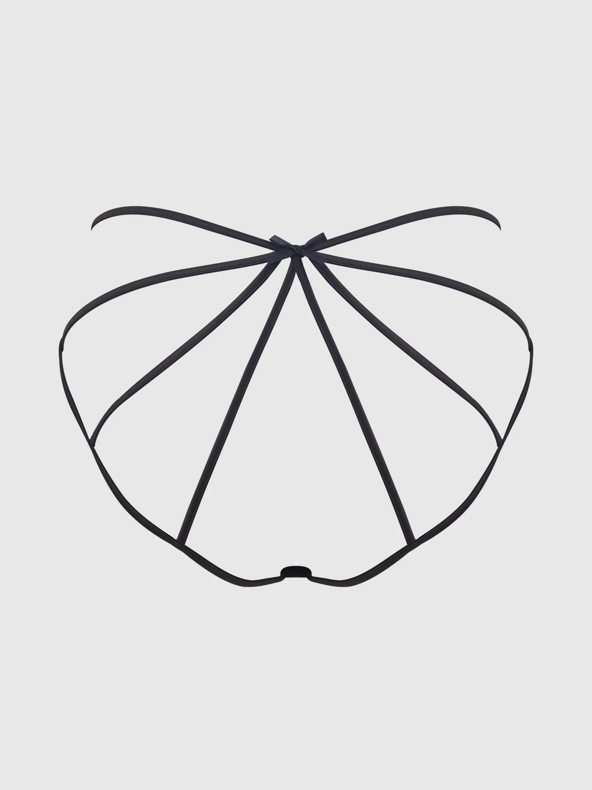 Petra Satin Caged Backless Hipster