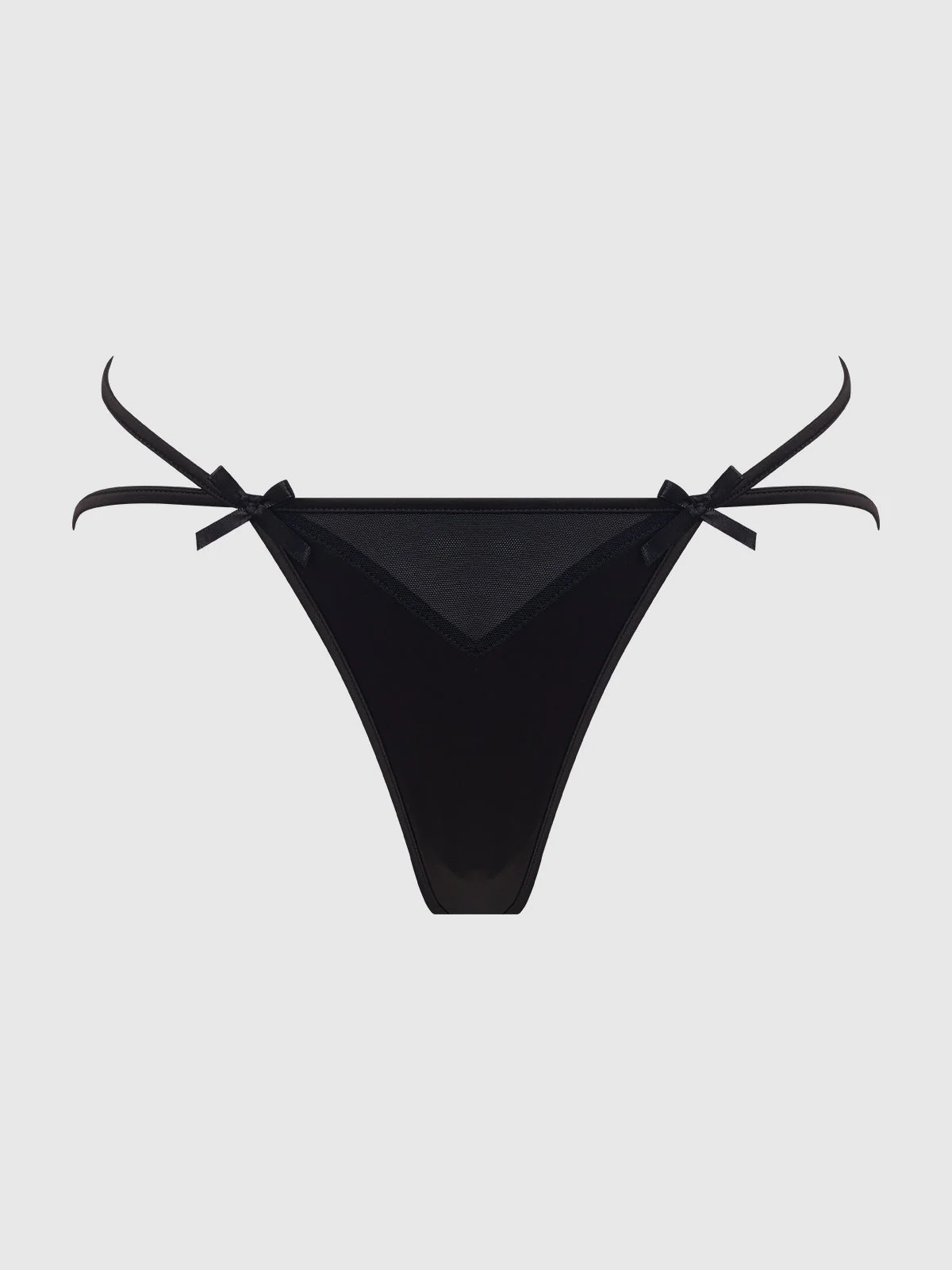 Petra Satin Caged Backless Hipster