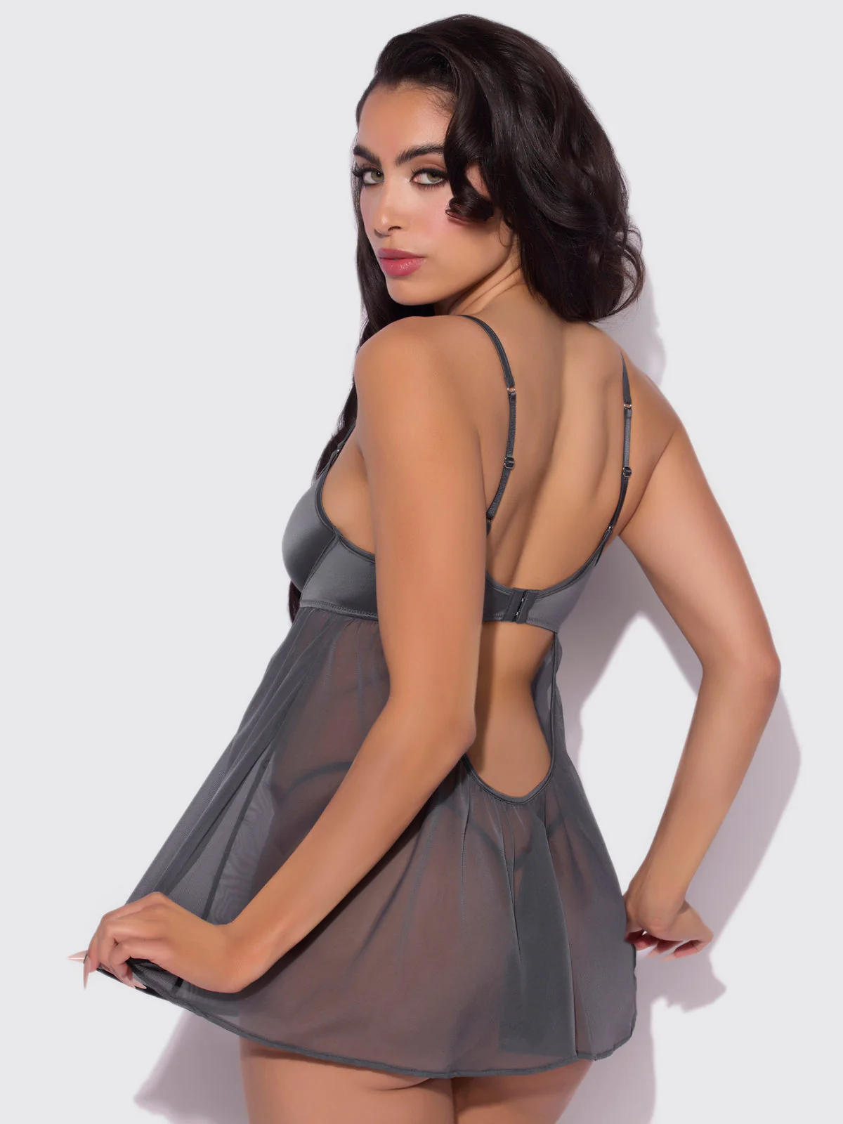 Neev Oil Slick Openable Cup Underwire Babydoll