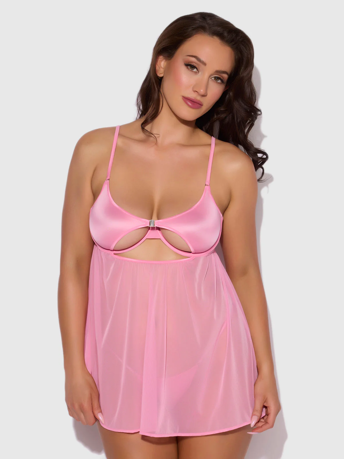 Neev Oil Slick Openable Cup Underwire Babydoll