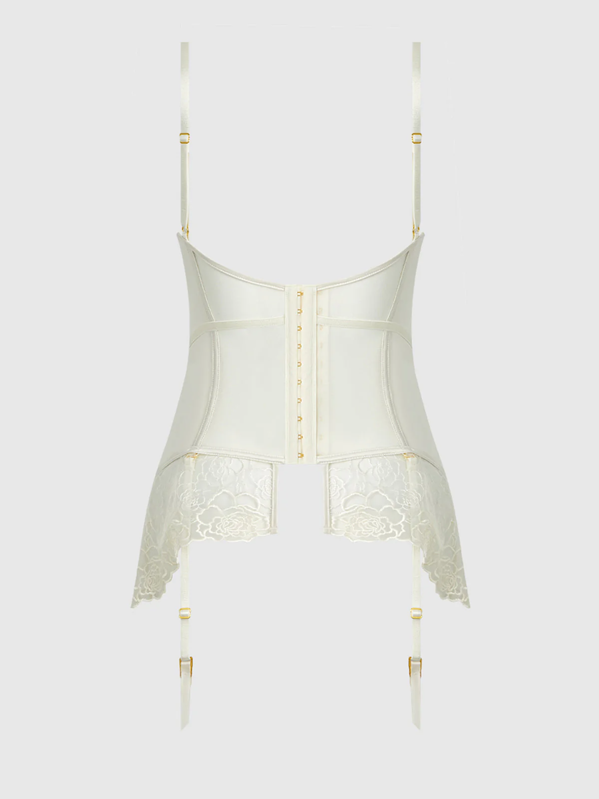 Melrose Embroidered Lace & Satin Chemise