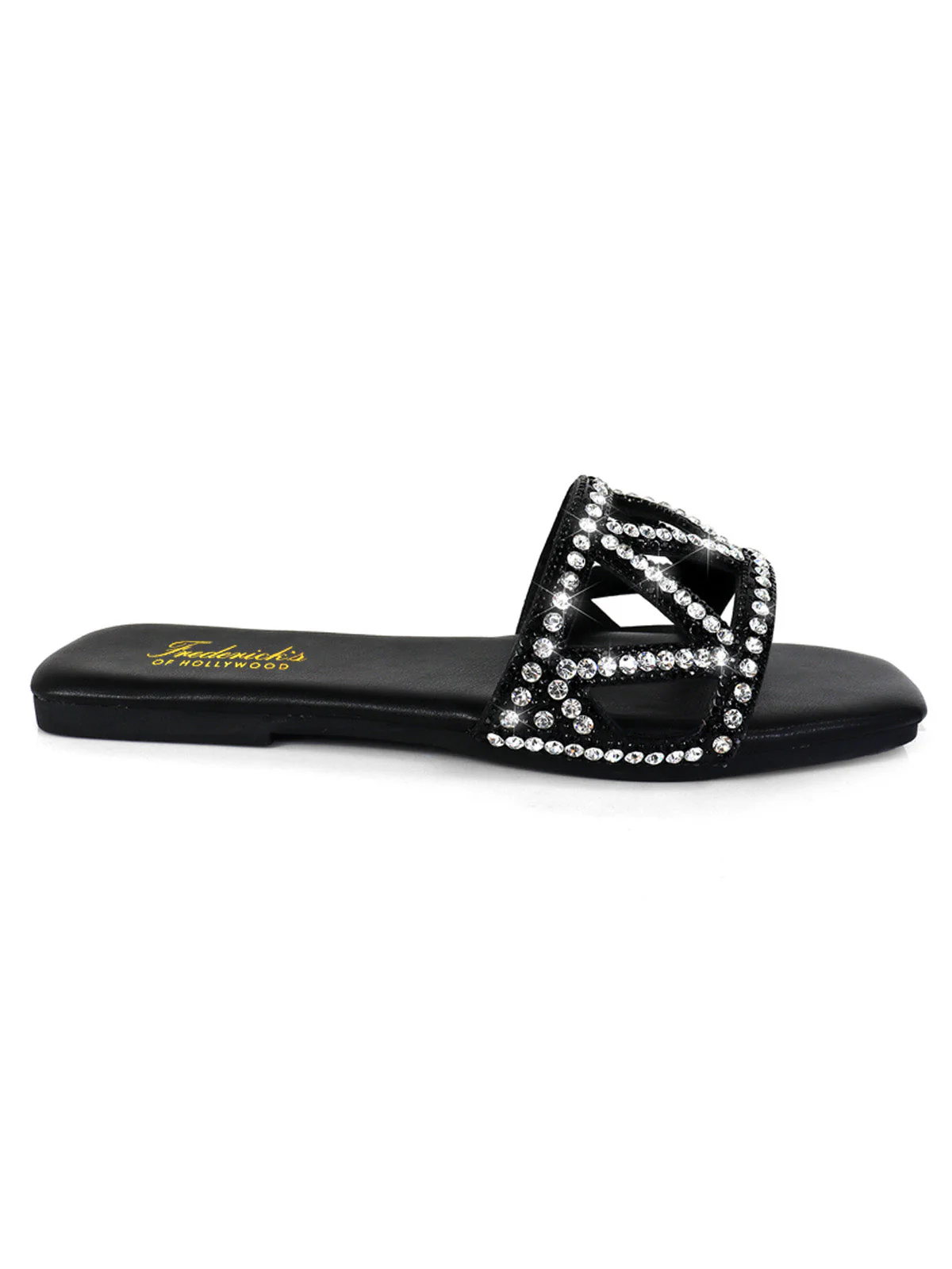 Lucy Rhinestone Flat Sandal