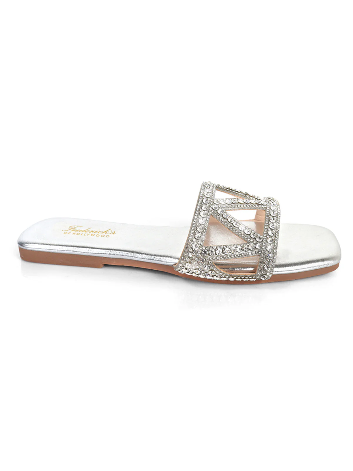 Lucy Rhinestone Flat Sandal
