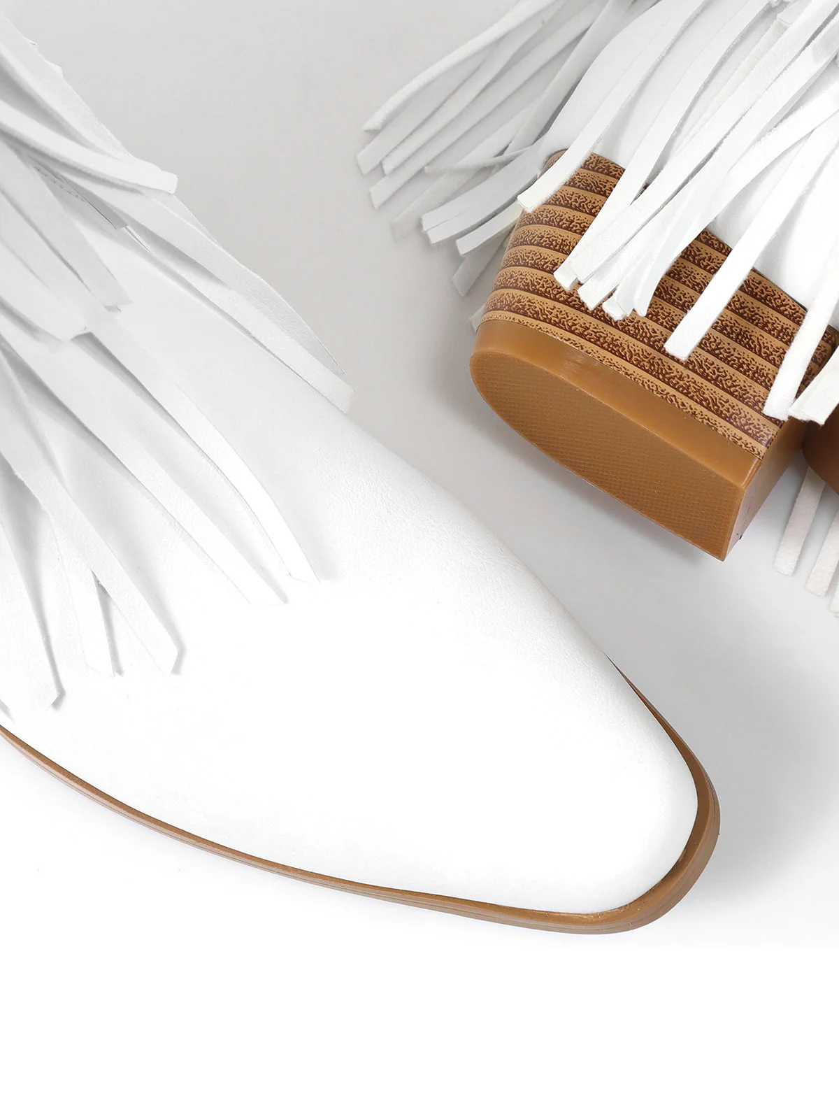 Lizzy Stud Fringe Bootie