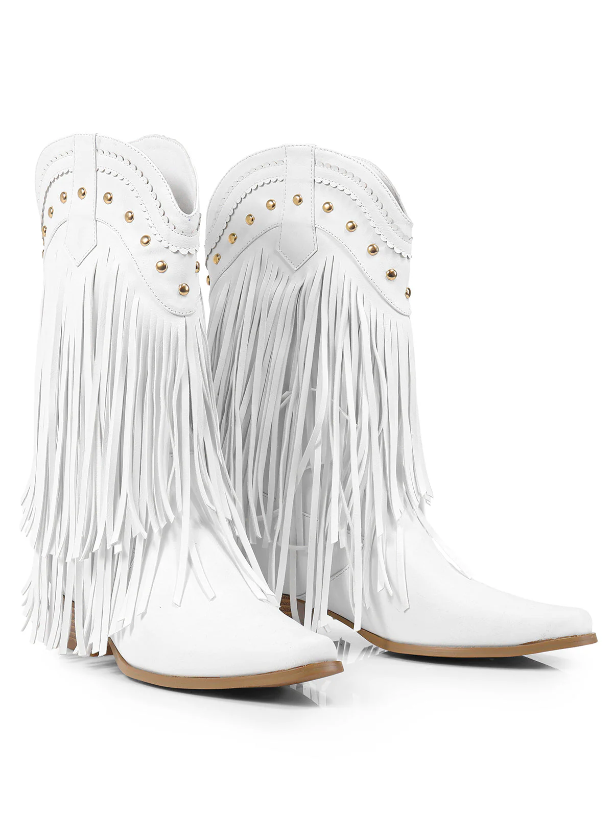 Lizzy Stud Fringe Bootie