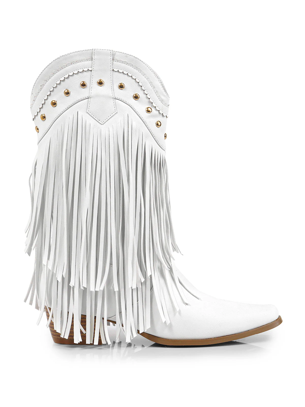 Lizzy Stud Fringe Bootie
