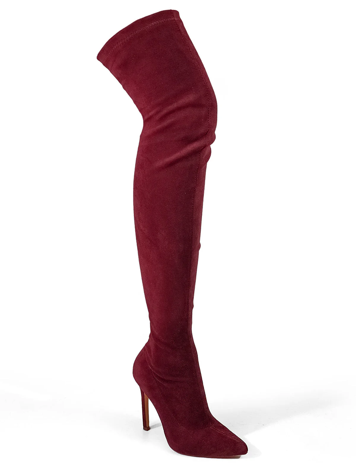 Gisele Stretchy Overknee Heeled Boots