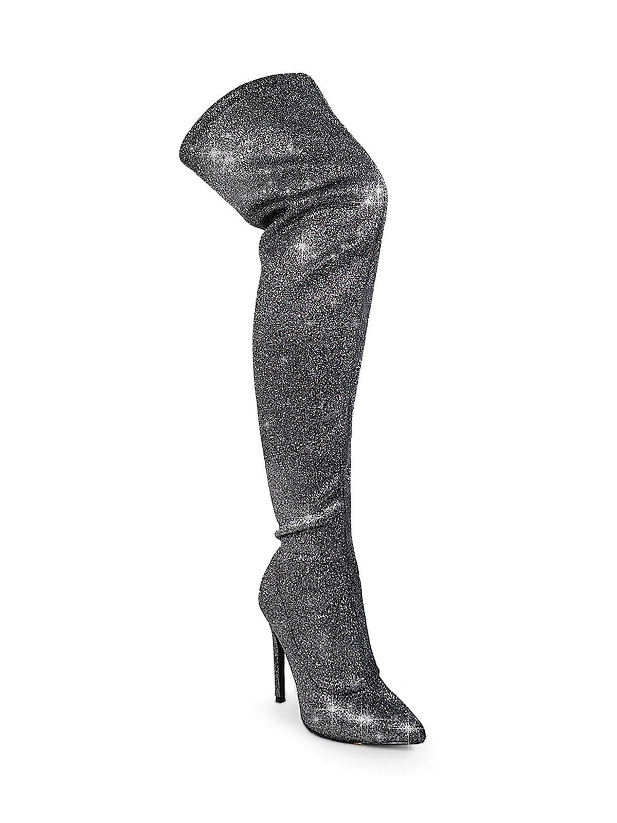 Gisele Stretchy Overknee Heeled Boots