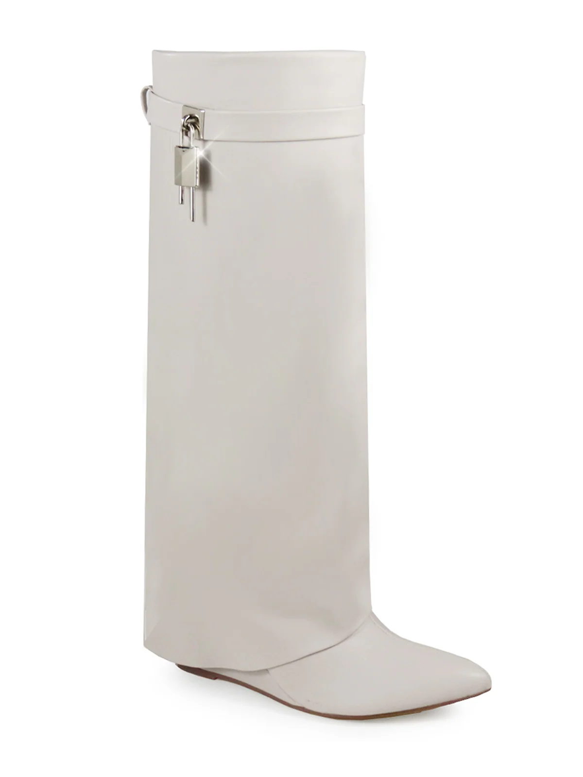 Maria Drape Over Knee Wedge Boots
