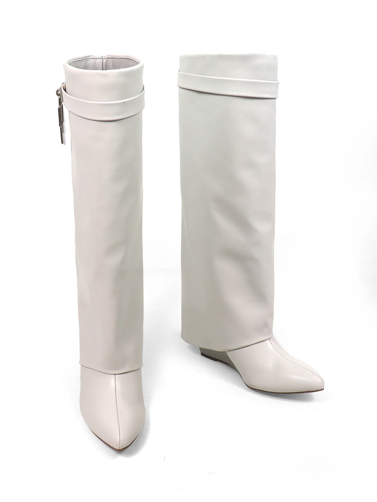 Maria Drape Over Knee Wedge Boots