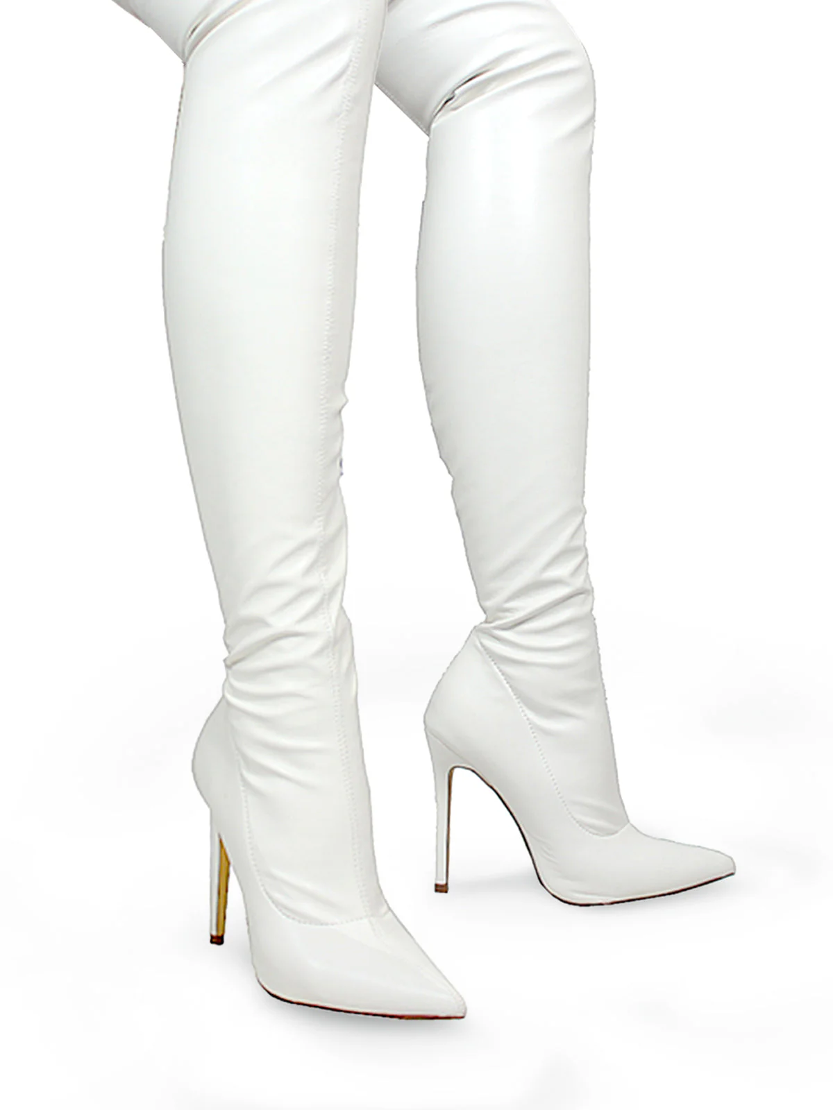 Gisele Stretchy Overknee Heeled Boots