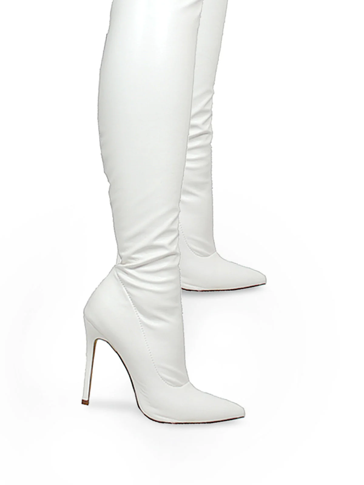 Gisele Stretchy Overknee Heeled Boots