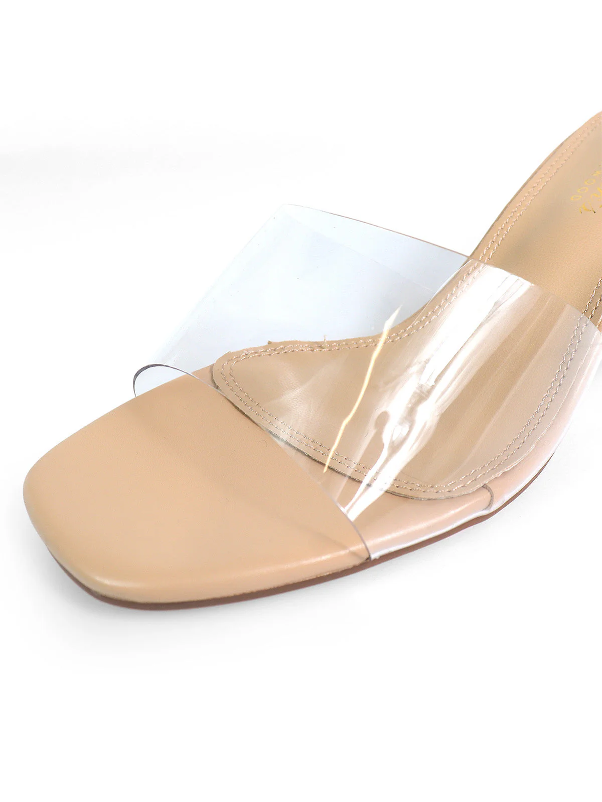 Lora Transparent Mule Wedges