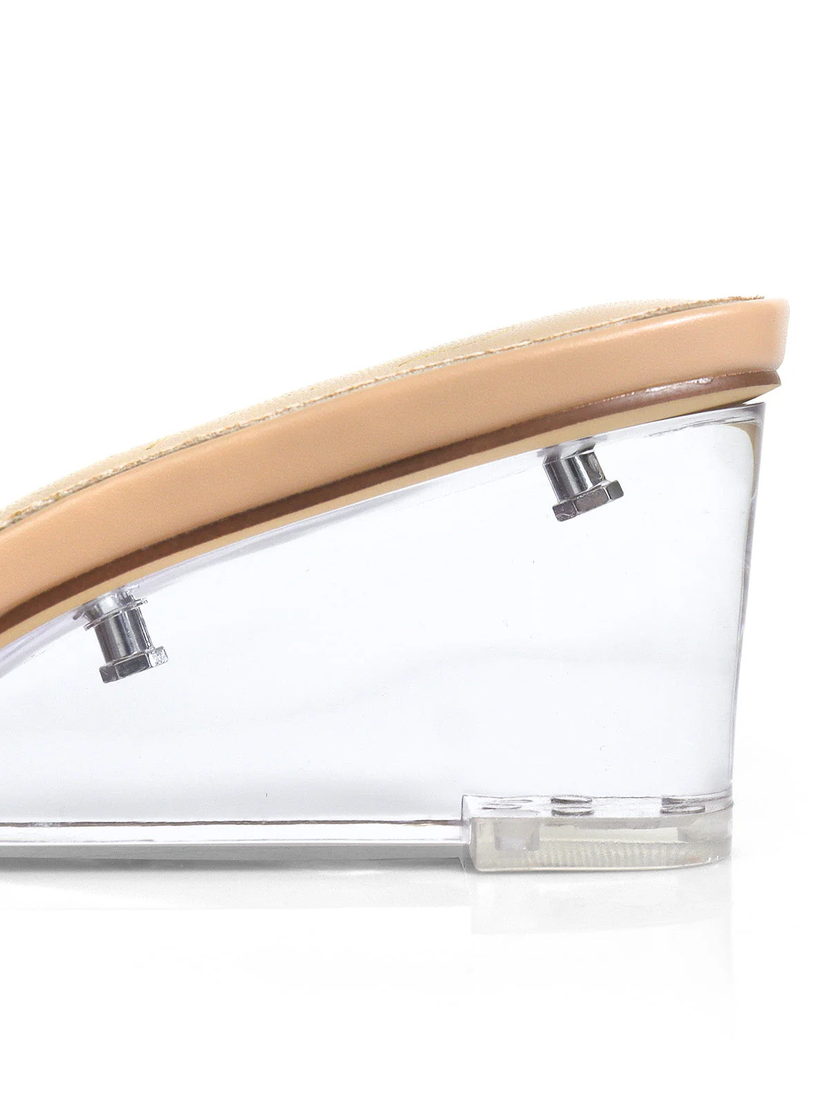 Lora Transparent Mule Wedges