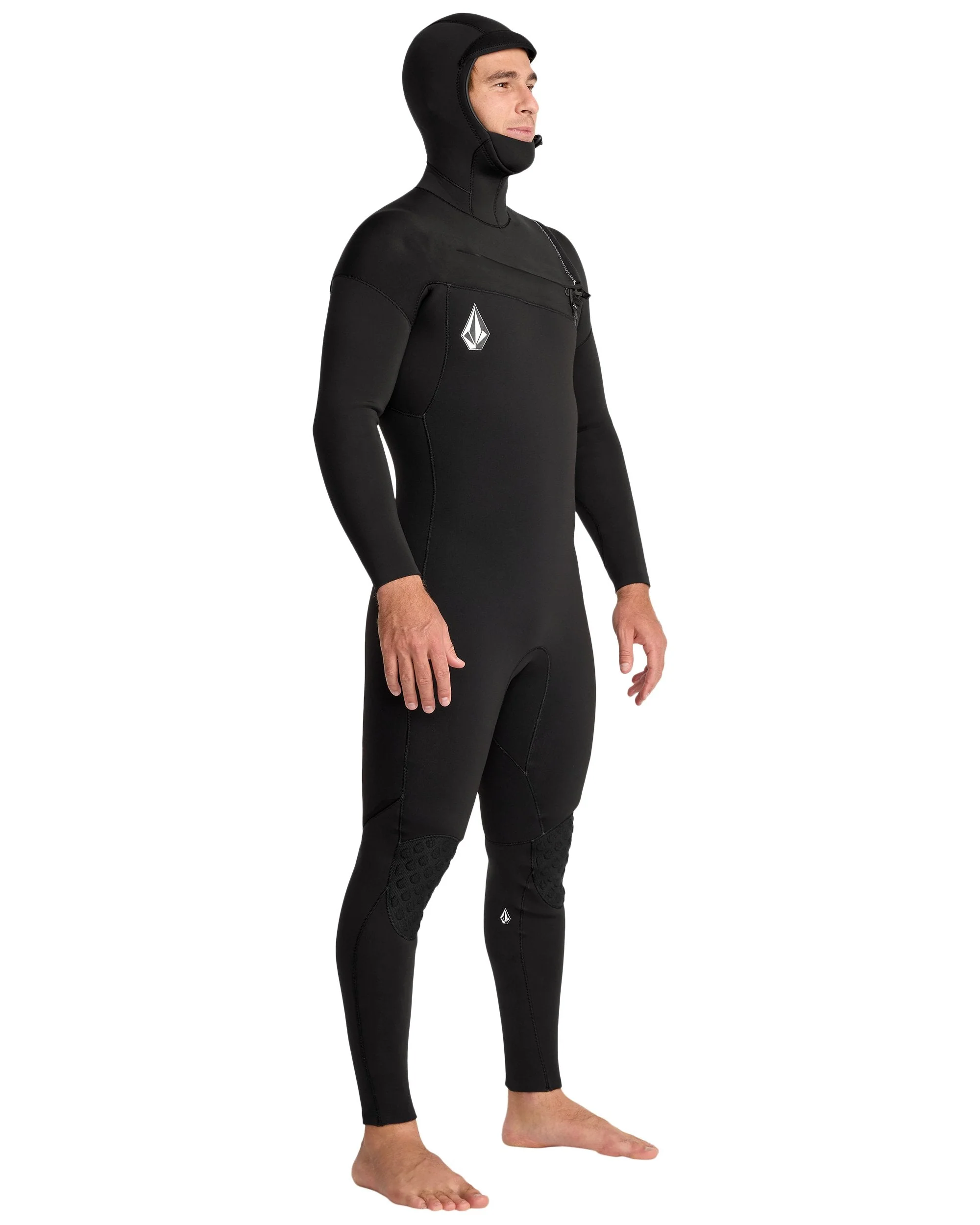 Men's 4/3MM Hooded Chest Zip Full Wetsuit
