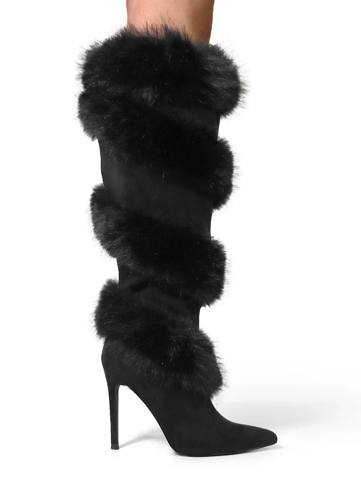 Holly Feather Over the Knee High Boots