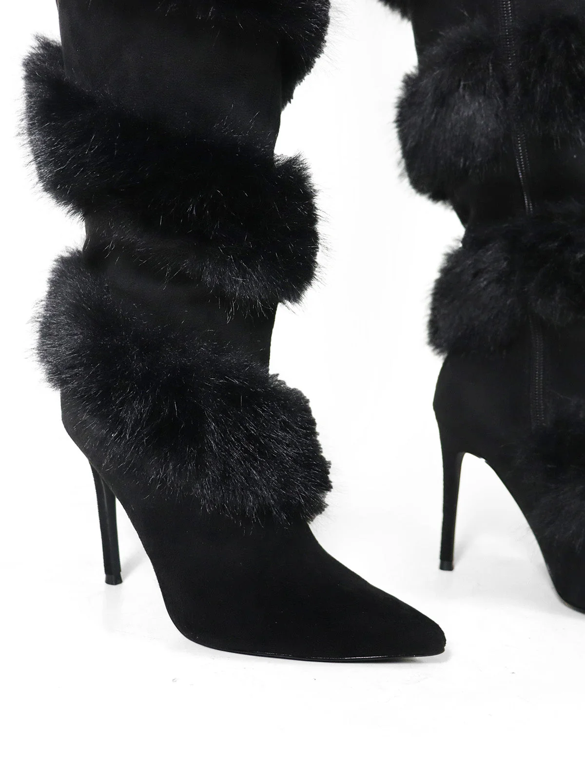 Holly Feather Over the Knee High Boots