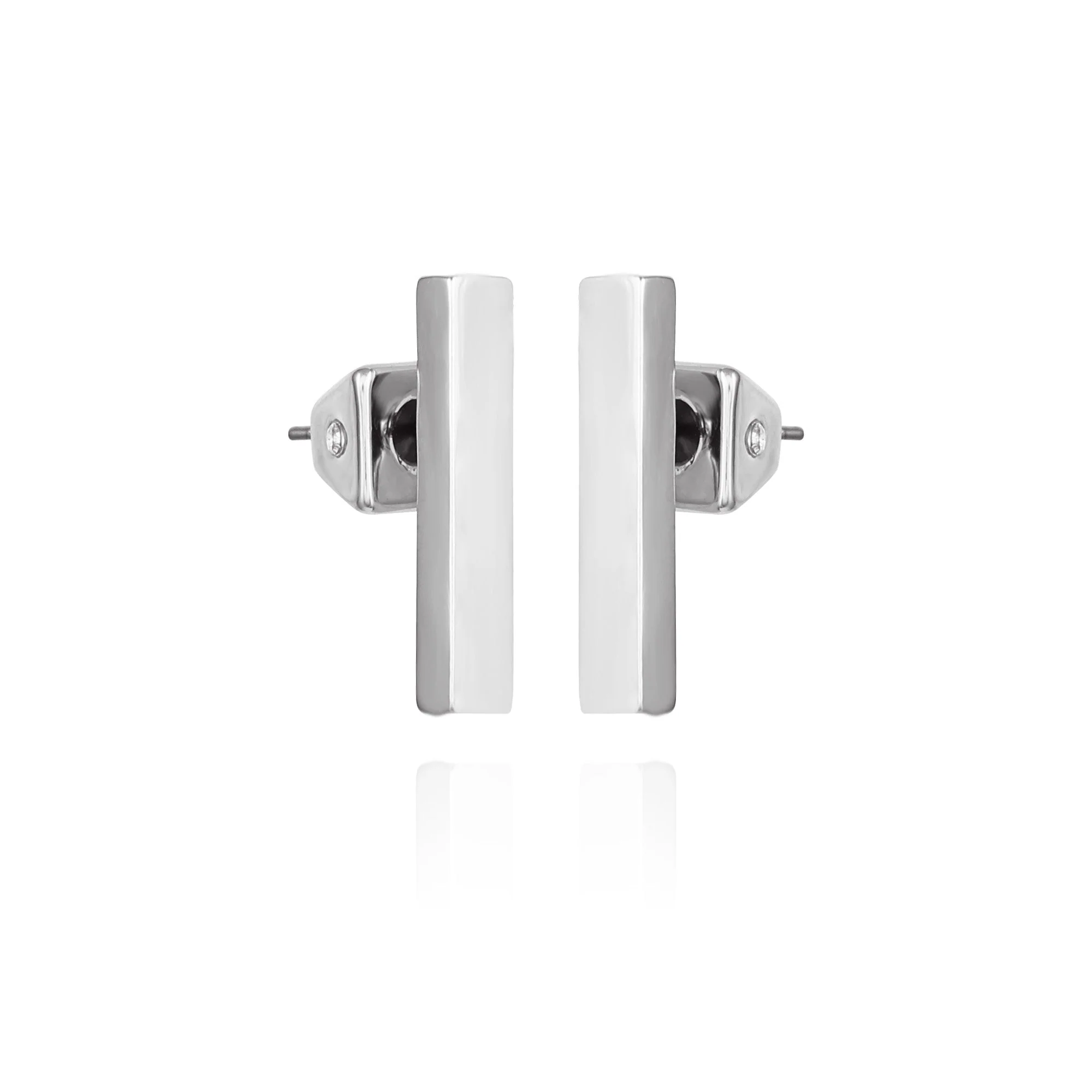 Rectangle Bar Stud Earrings