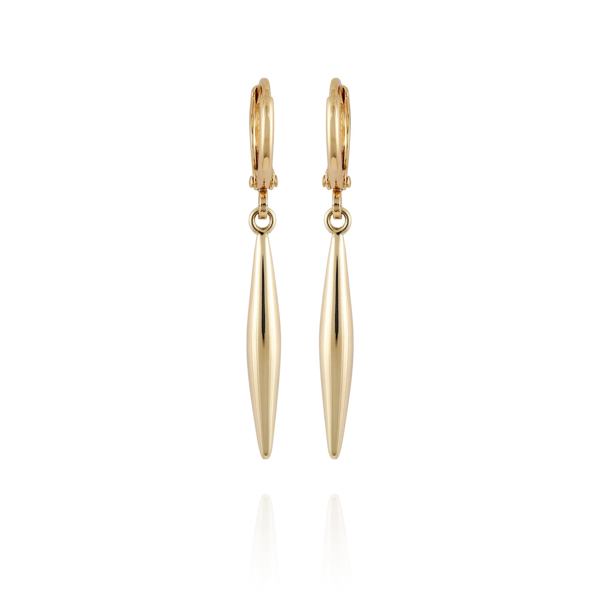 193-goldtone-spear-dangle-huggie-hoop-dangle-drop-earrings-1.webp Goldtone Spear Dangle Huggie Hoop Dangle Drop Earrings