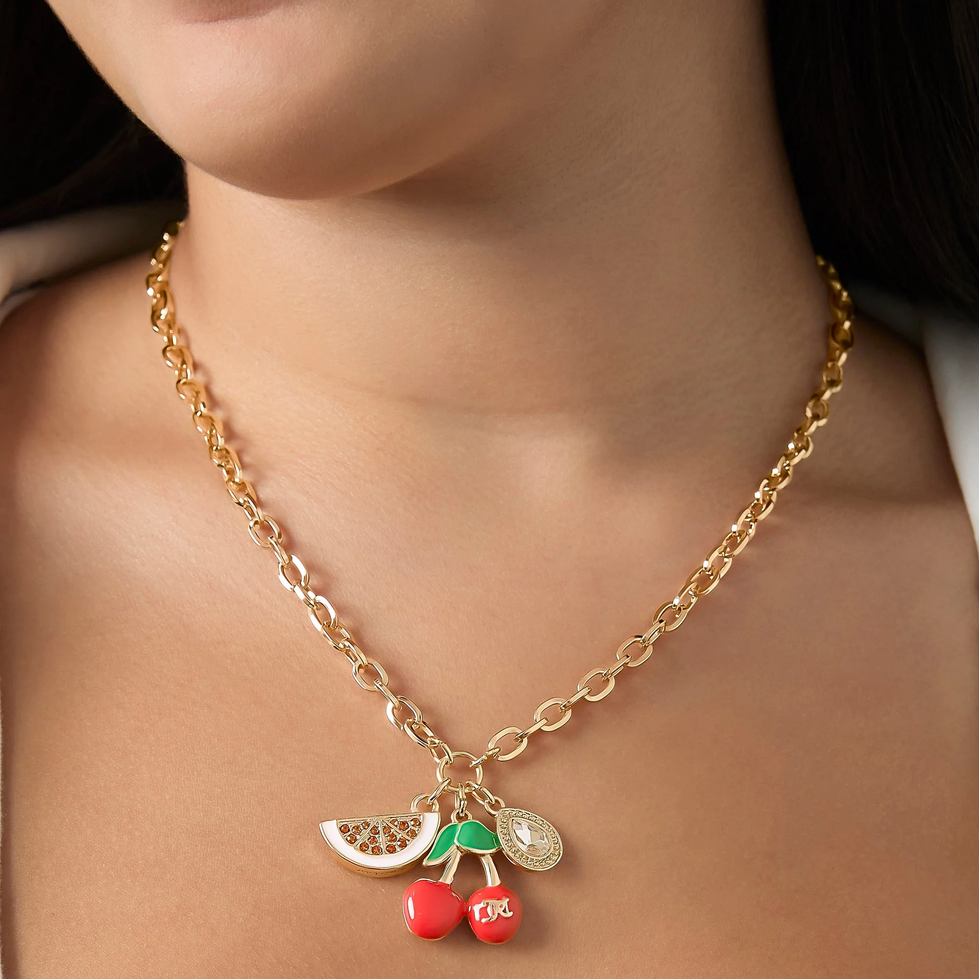 Cherry & Watermelon Charm Necklace