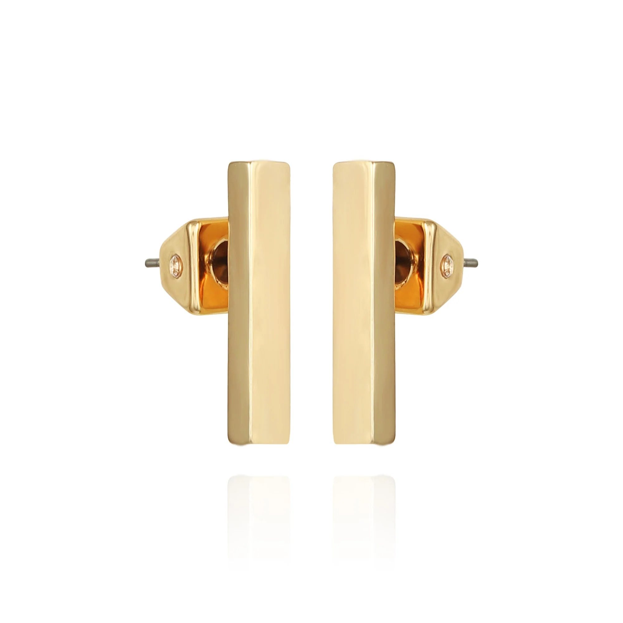 Rectangle Bar Stud Earrings