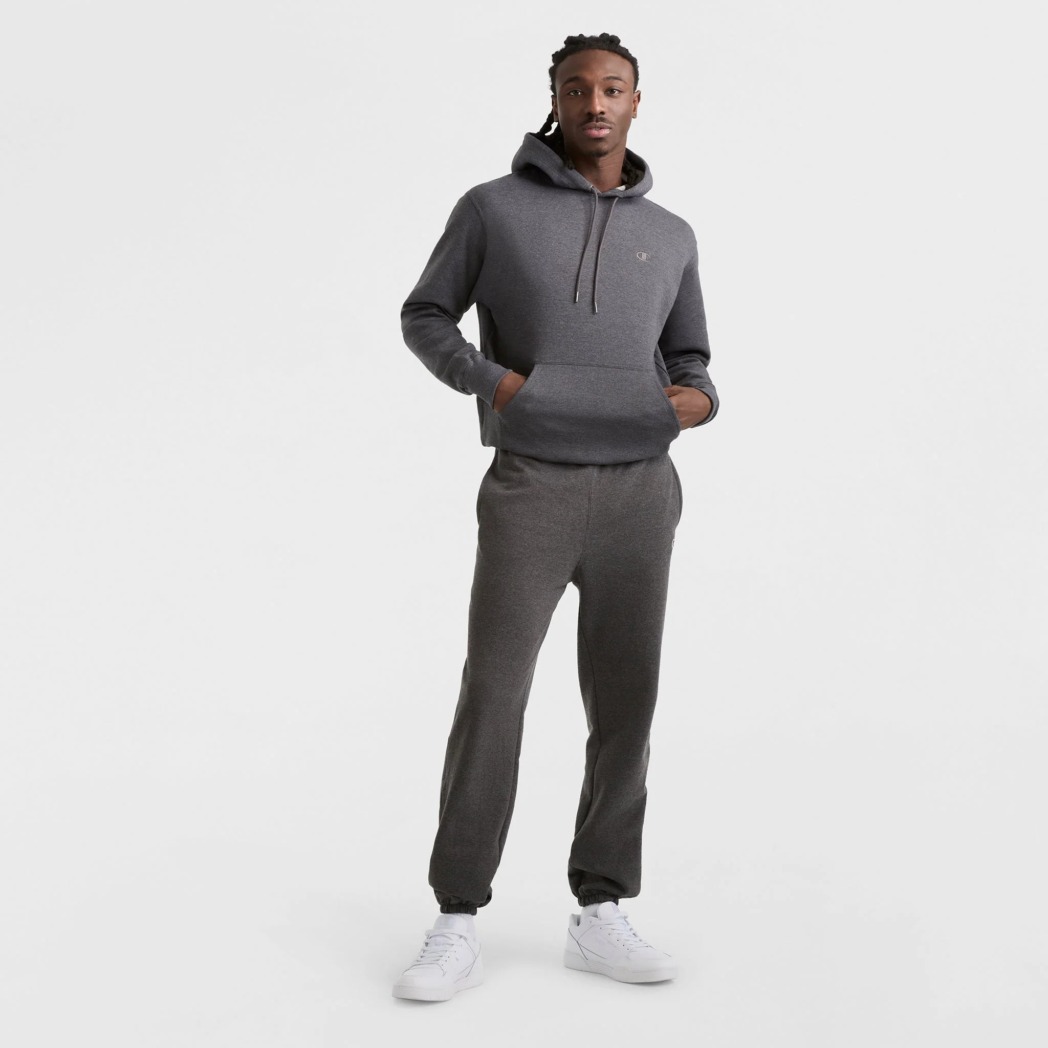 Powerblend Sweatpants, Cinched Bottom, C Logo