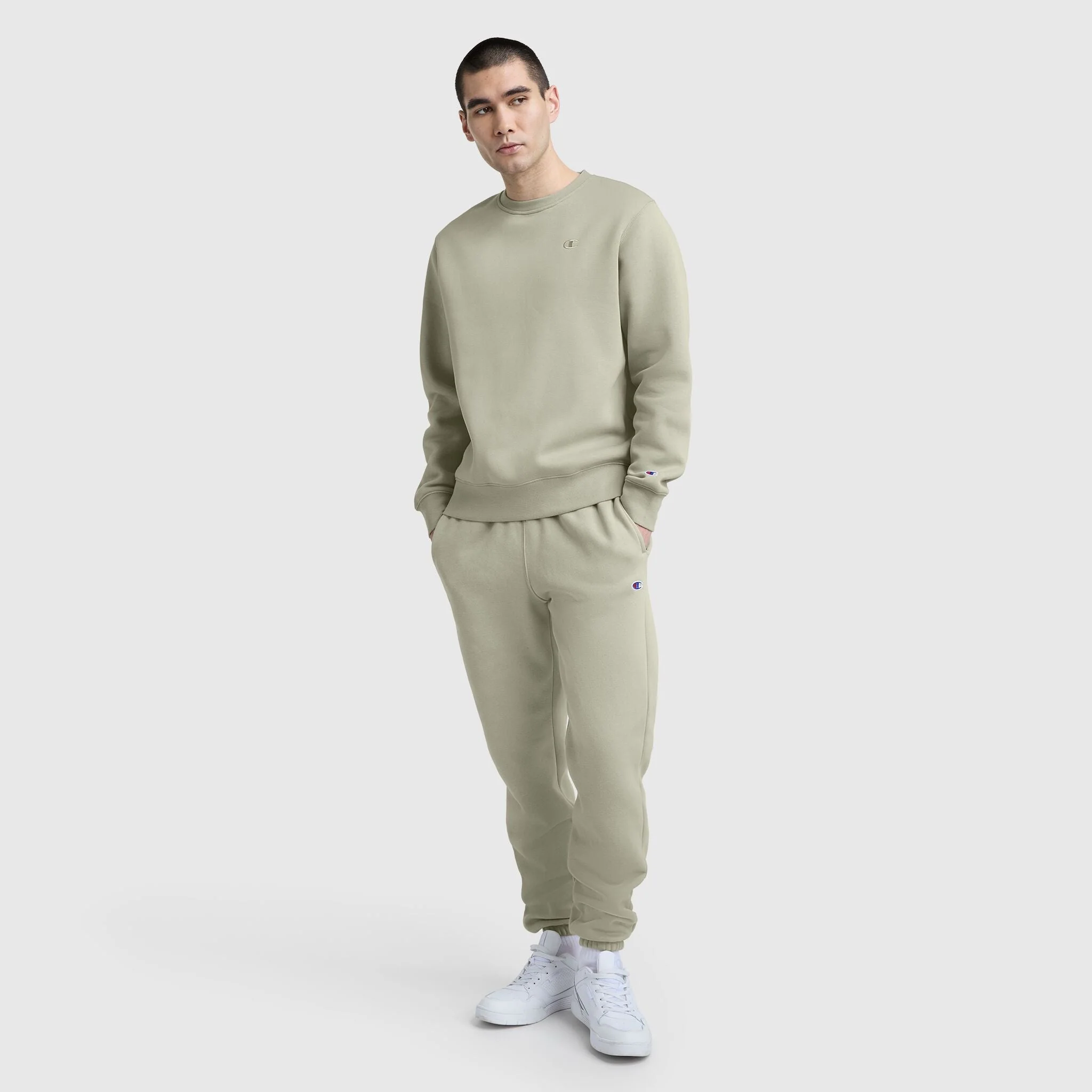 Powerblend Sweatpants, Cinched Bottom, C Logo