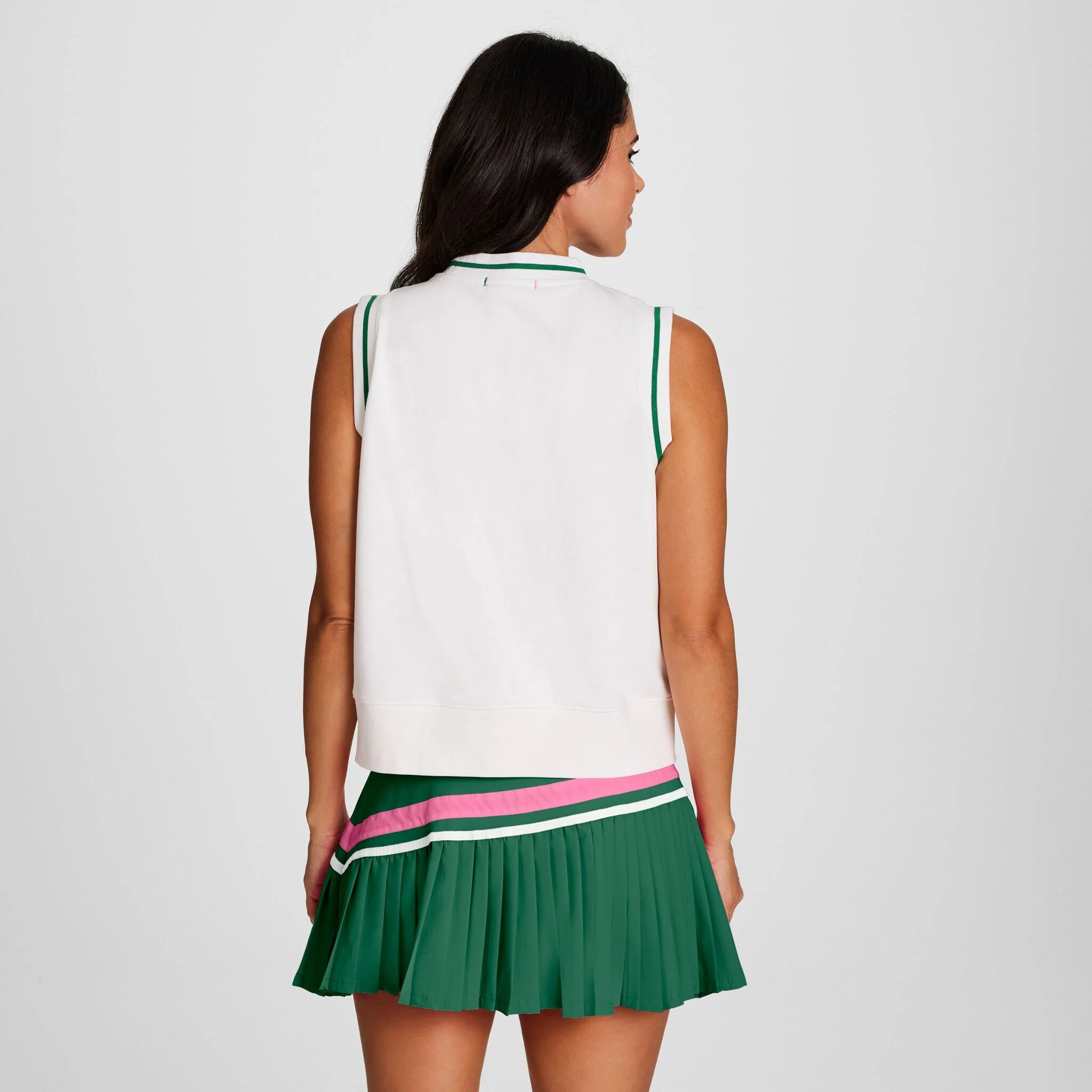 Country Club Sleeveless Top, Embroidered Script Logo