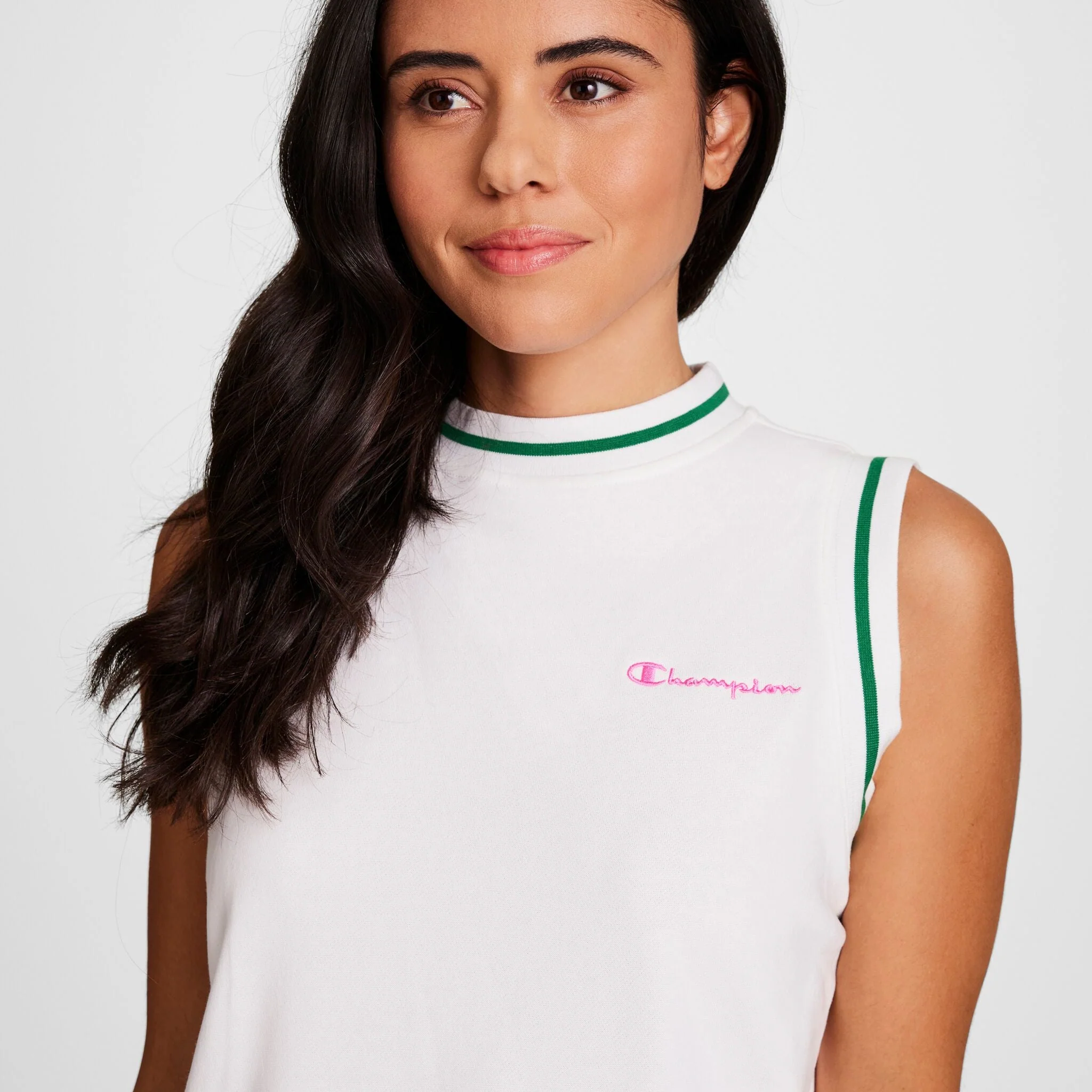 Country Club Sleeveless Top, Embroidered Script Logo