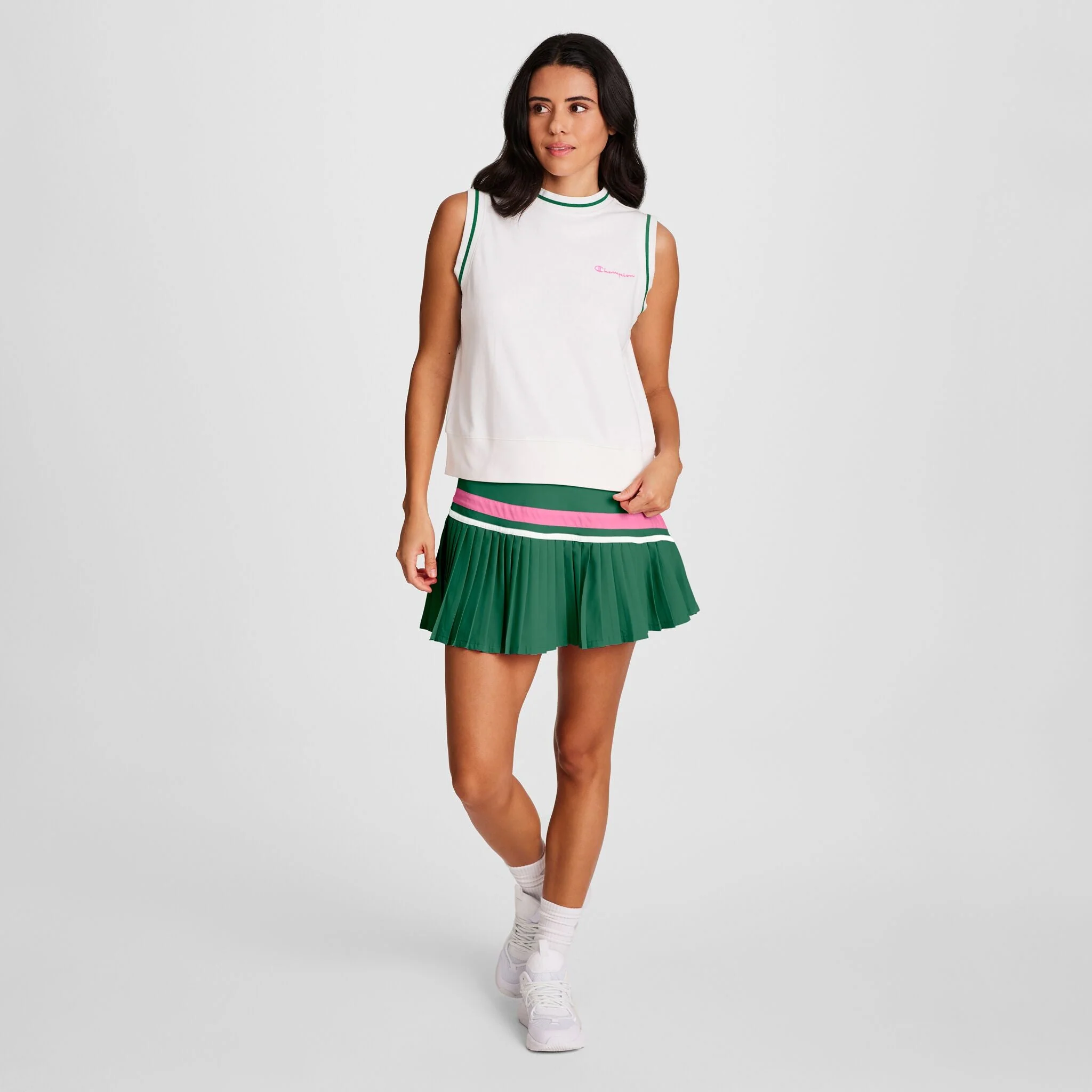 Country Club Sleeveless Top, Embroidered Script Logo