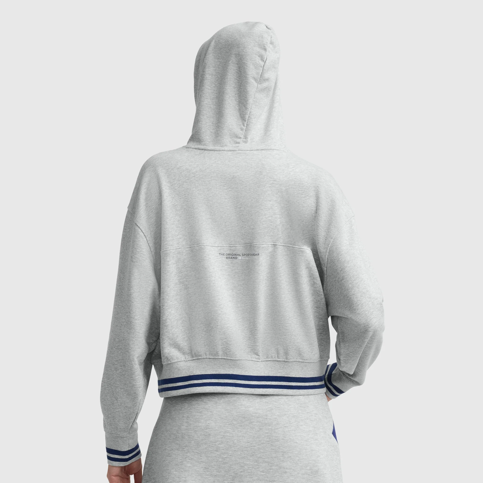 4307-tackle-lace-front-hoodie-tonal-embroidered-c-logo-3.webp Tackle Lace Front Hoodie, Tonal Embroidered C Logo