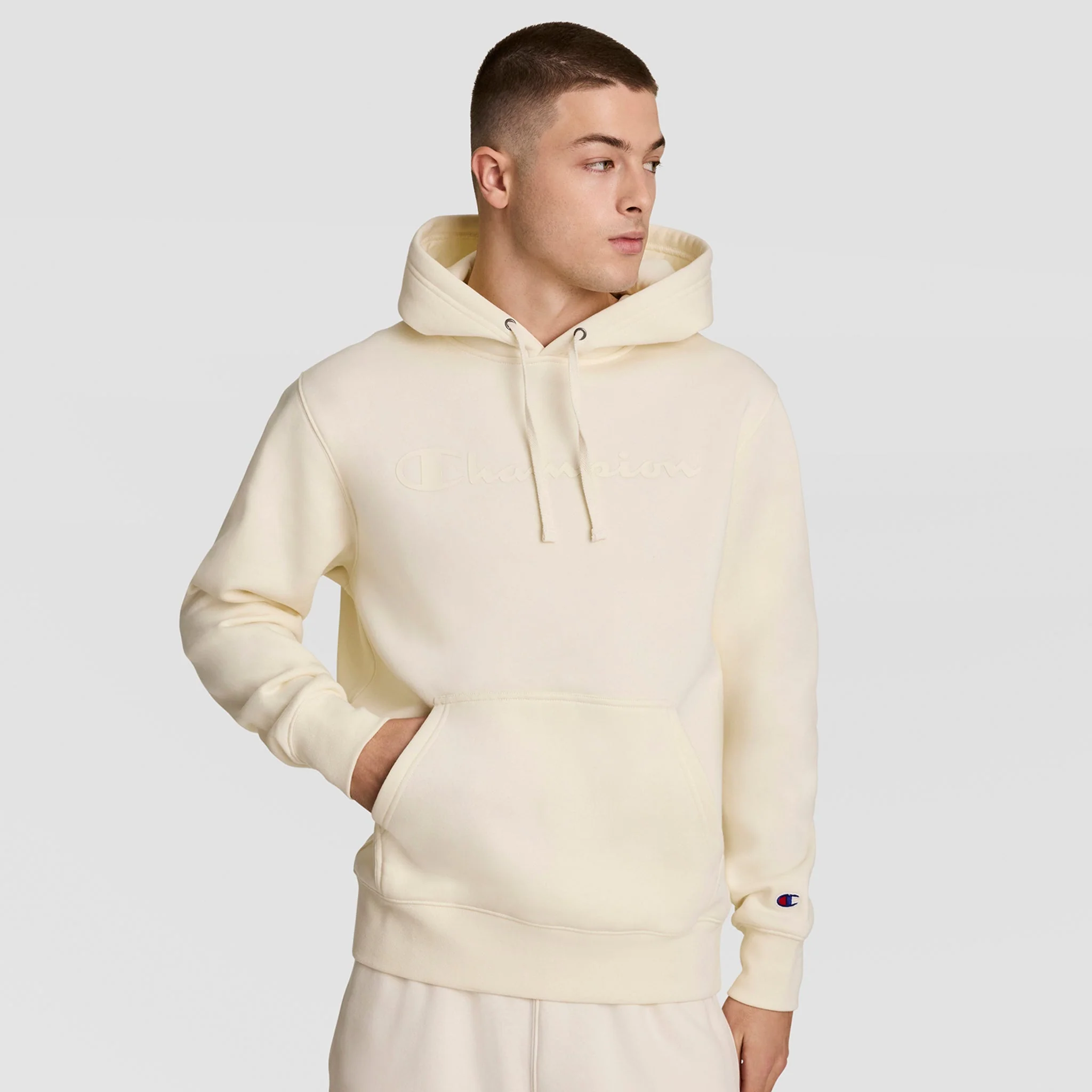 Powerblend Hoodie, Tonal Script Logo