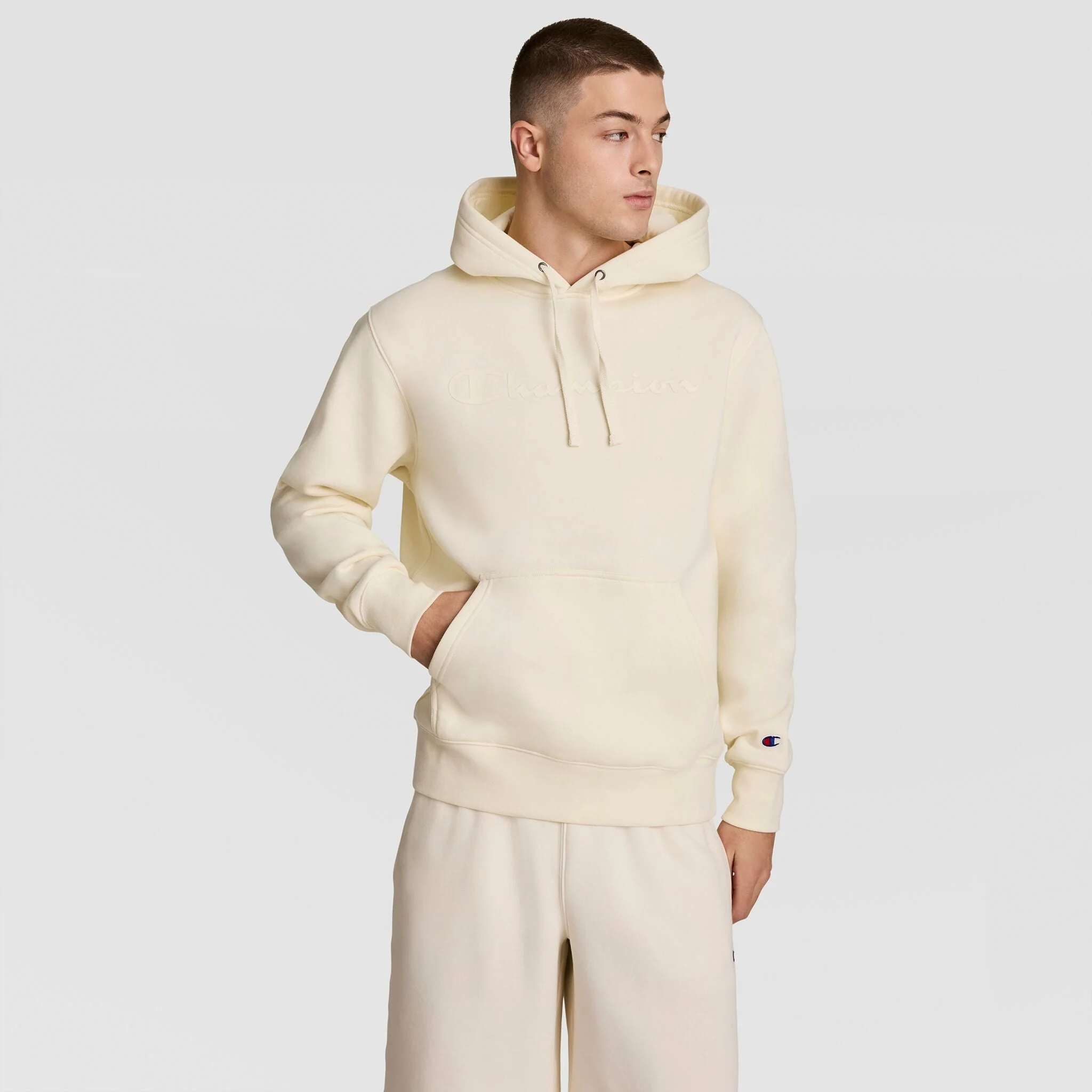 Powerblend Hoodie, Tonal Script Logo