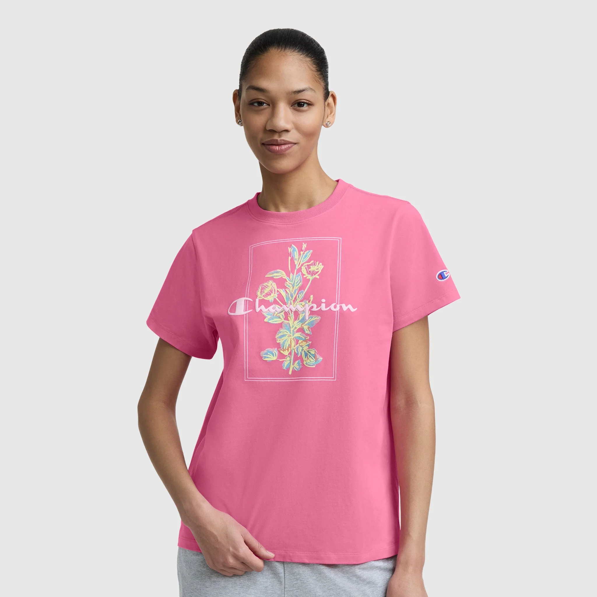 Painted Bouquet Graphic T-Shirt, C  Logo