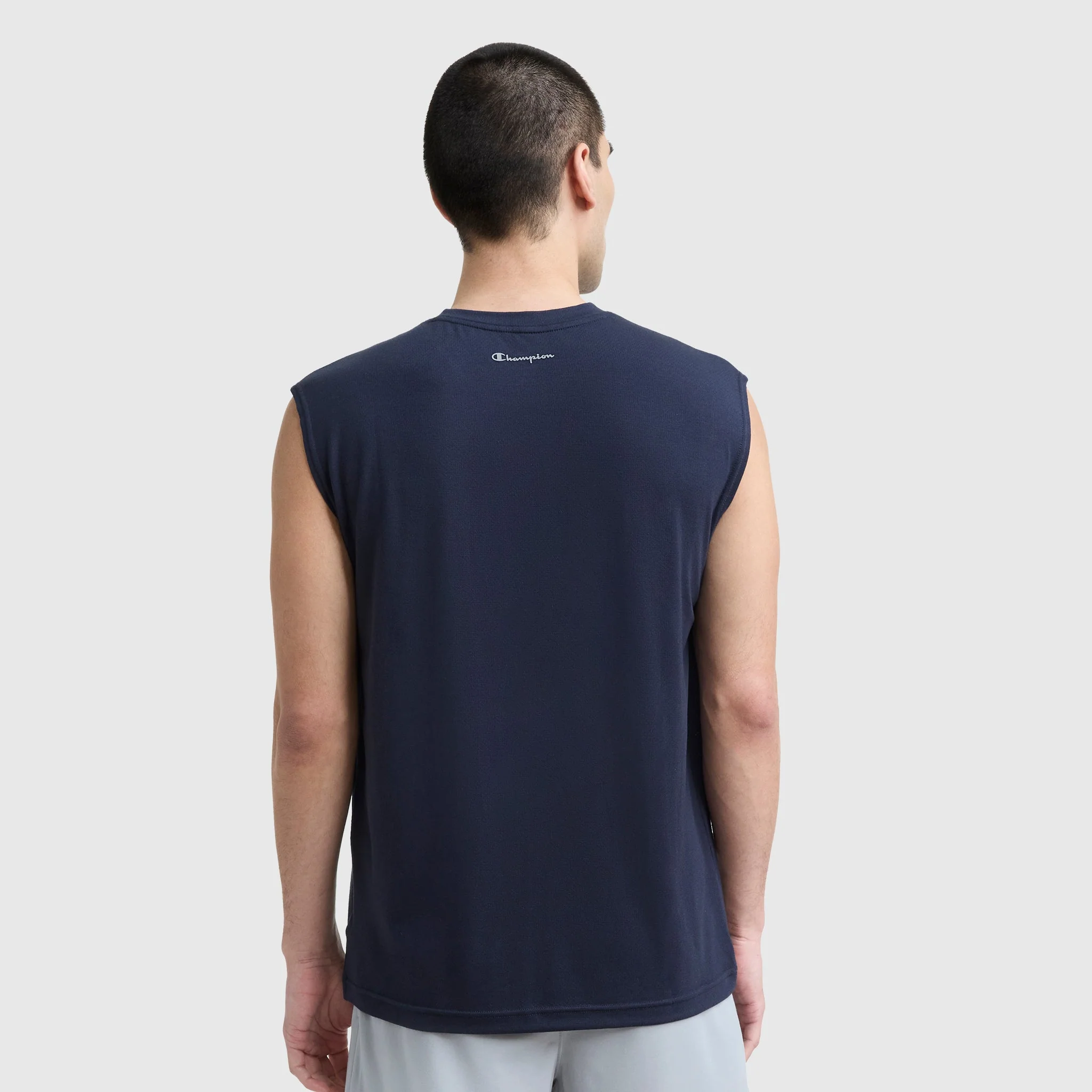 Sport Crewneck Muscle Tee, Script Logo