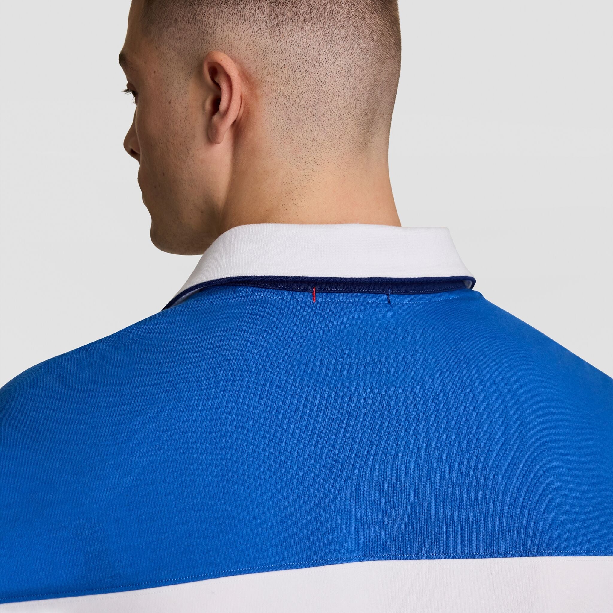 Gridiron Blocked Long Sleeve Rugby, Script Logo
