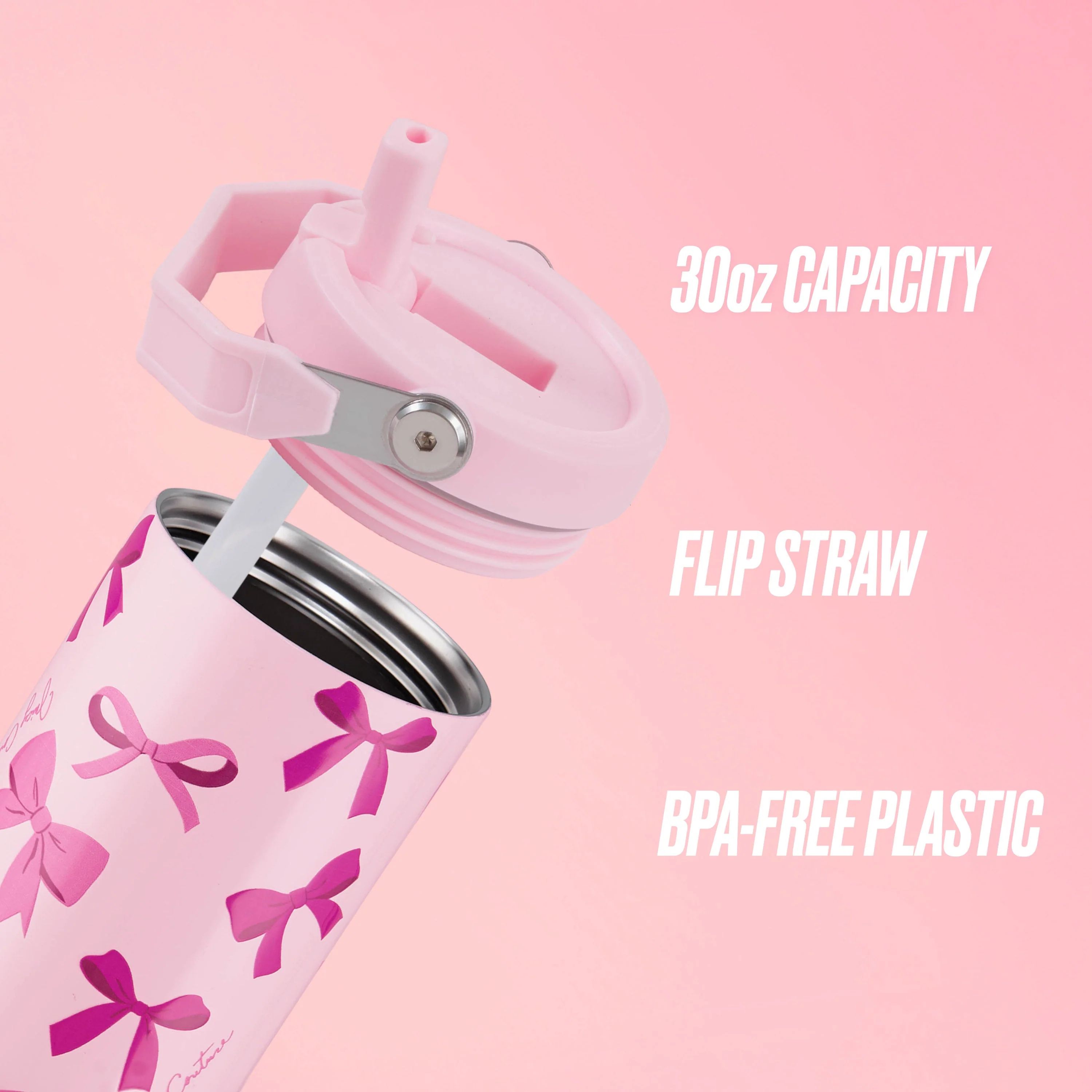 Flip & Sip Hydration Stainless Steel Tumbler