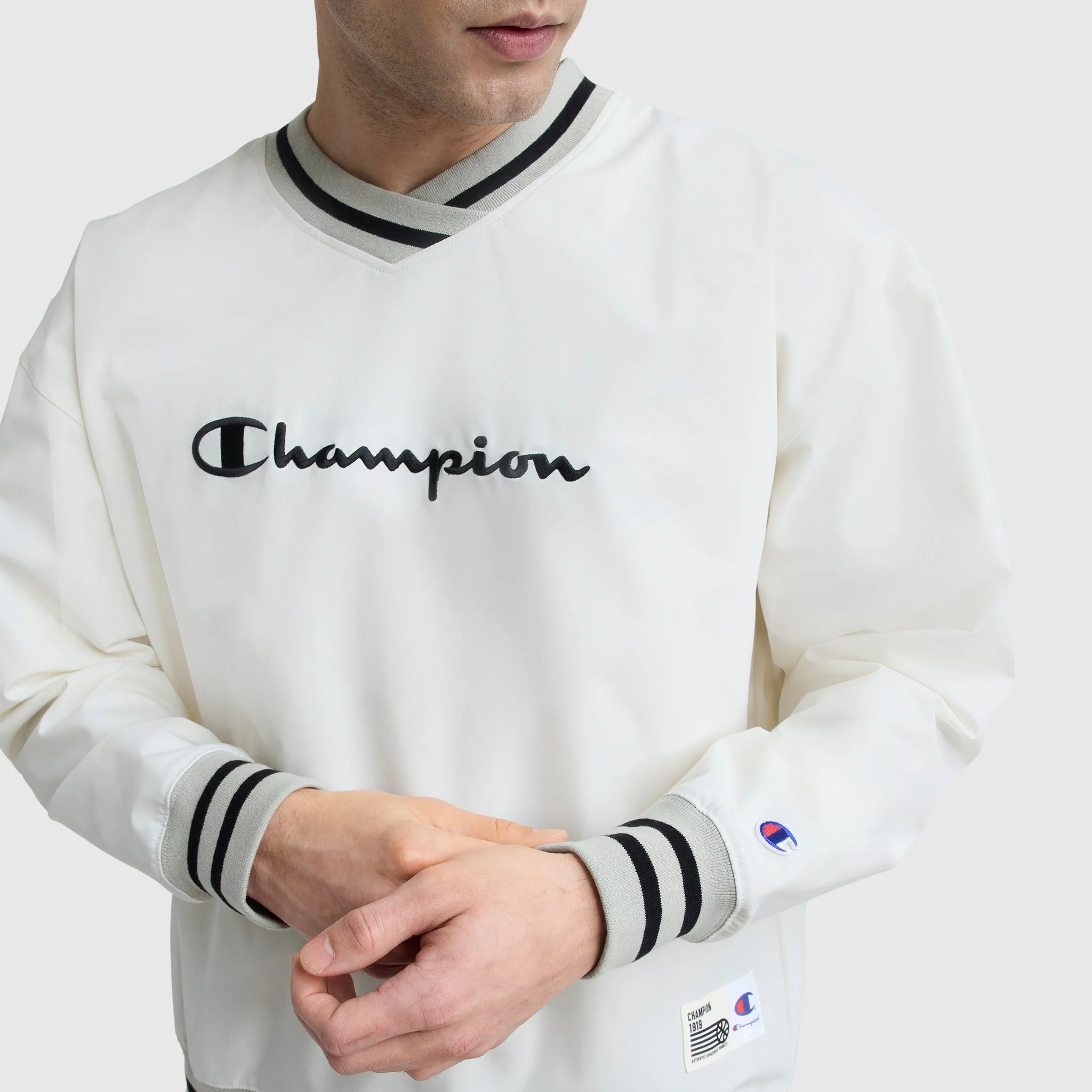 Gridiron V-Neck Pullover, C Logo