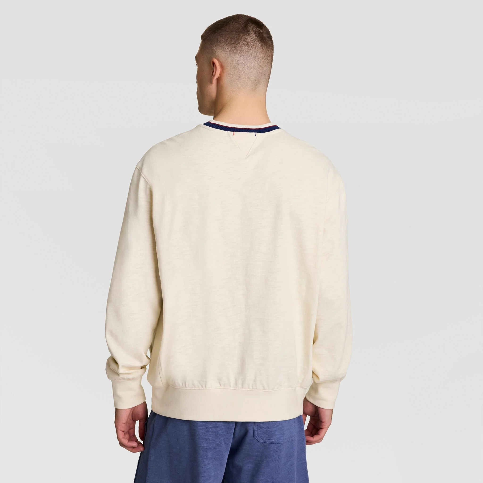 Modern Retro Washed Crew Sweatshirt, C Logo