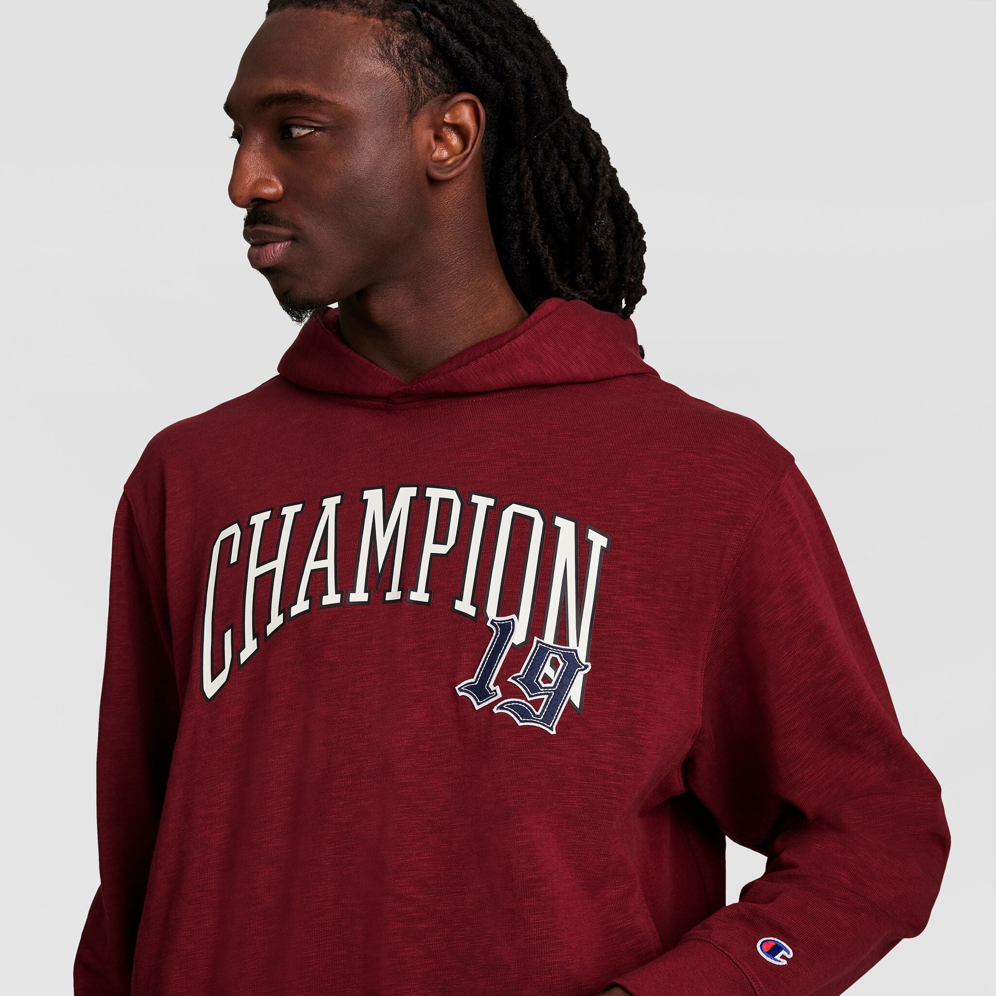Modern Retro Washed Hoodie, C Logo