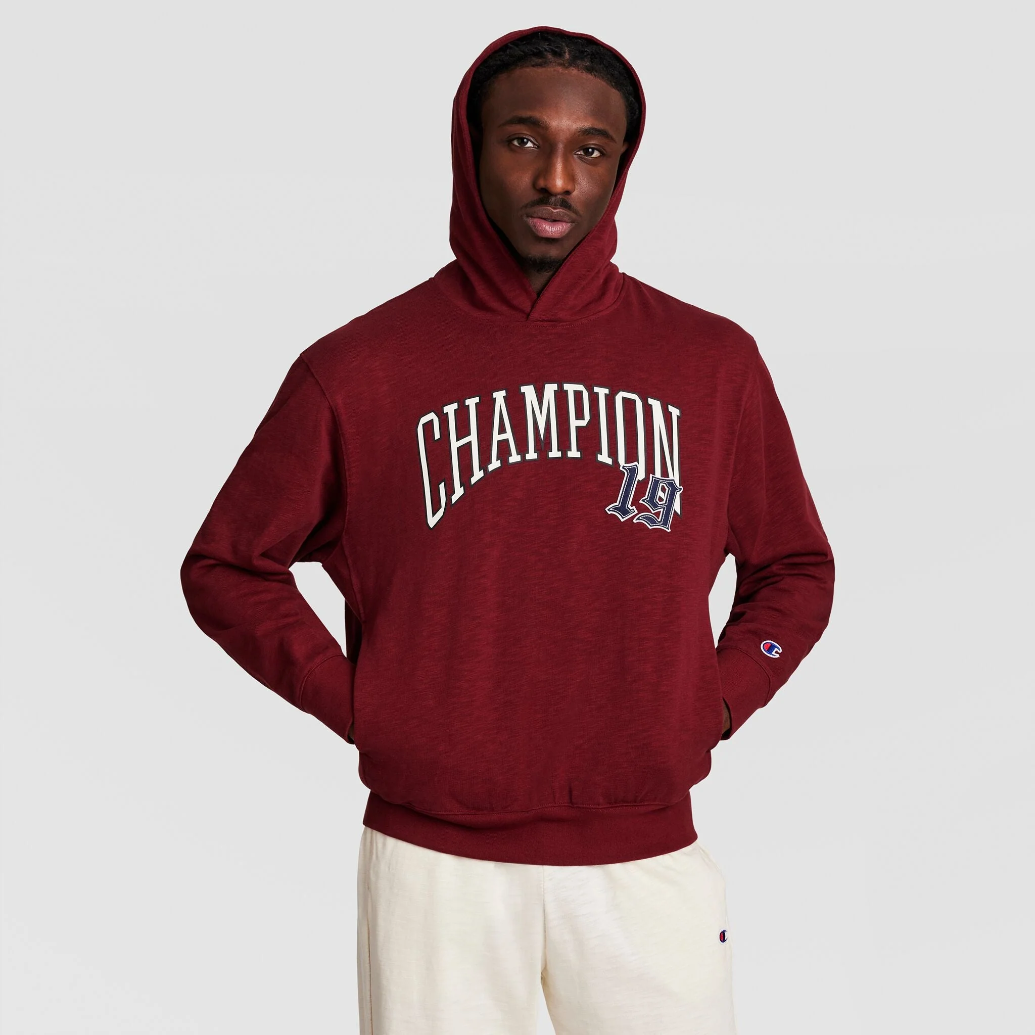 Modern Retro Washed Hoodie, C Logo