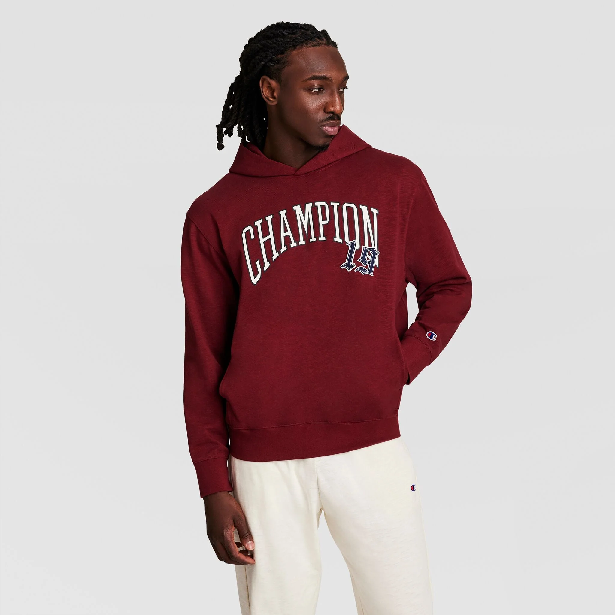 Modern Retro Washed Hoodie, C Logo