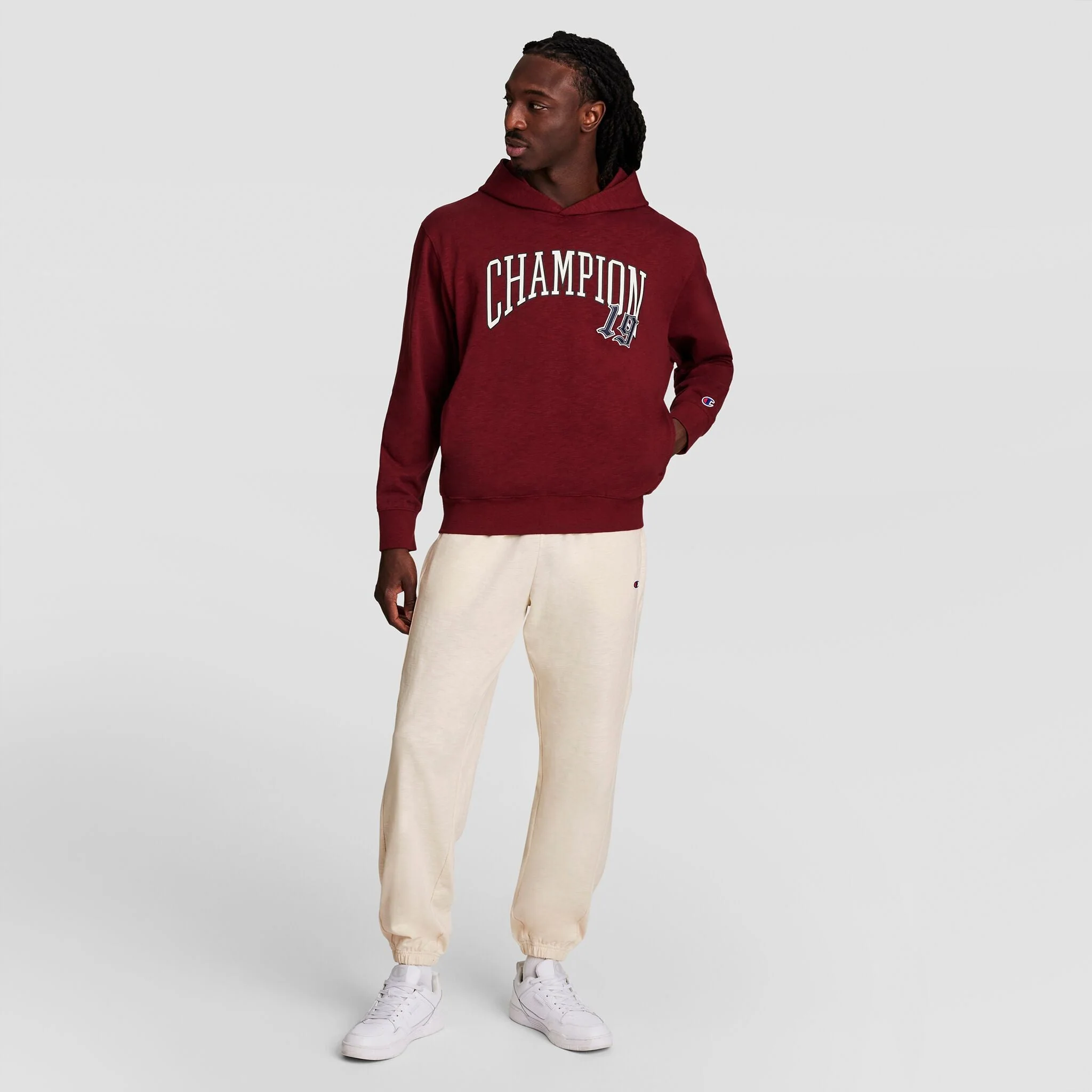 Modern Retro Washed Hoodie, C Logo