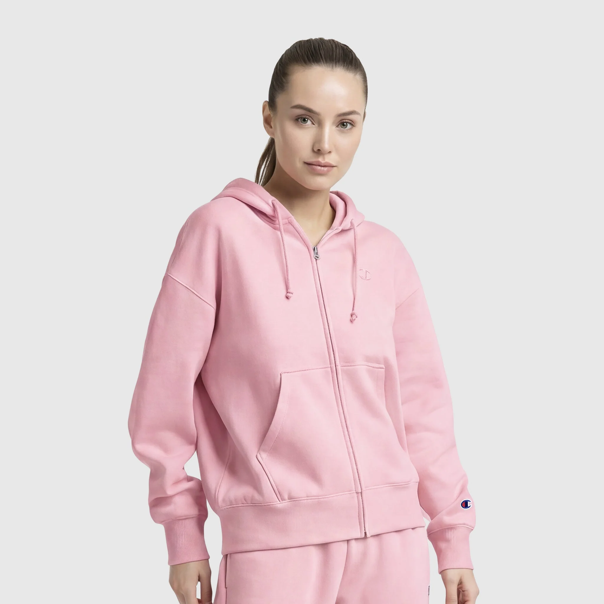 Powerblend Fleece Zip-Up Hoodie, C Logo